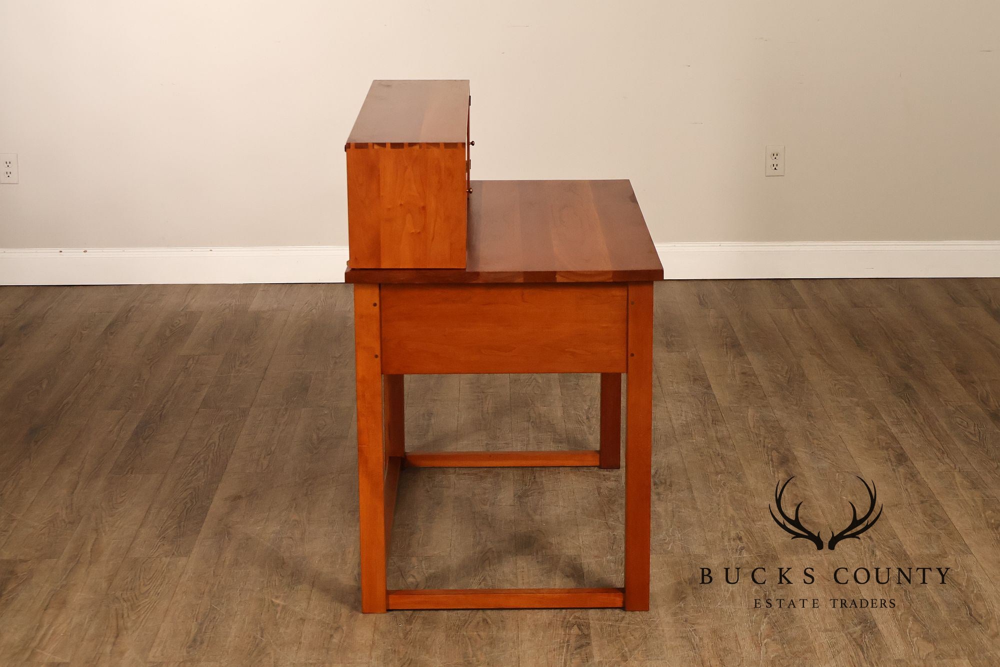 Stickley Mission Collection Cherry Writing Desk With Organizer Top