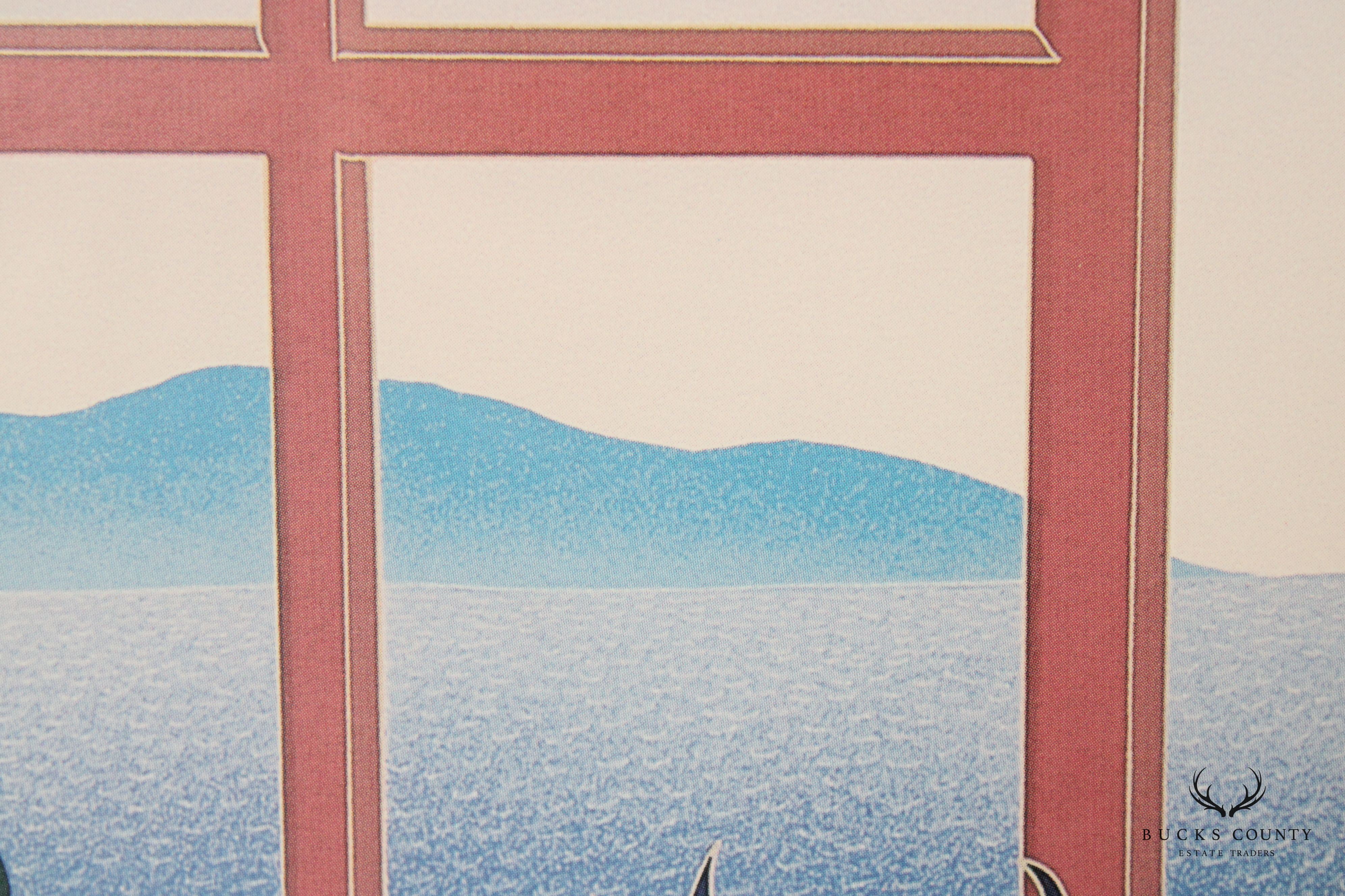 Thomas McKnight 1986 'Coconut Grove' Print, Custom Framed