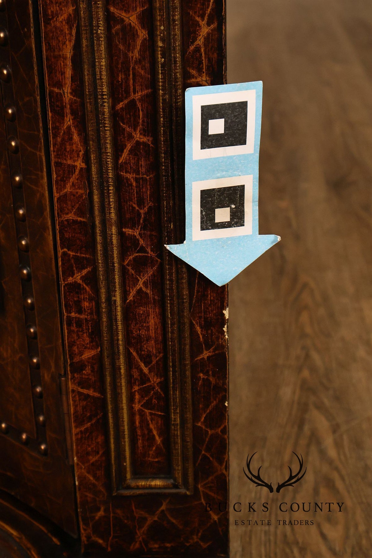 Spanish Colonial Style Faux Leather Sideboard