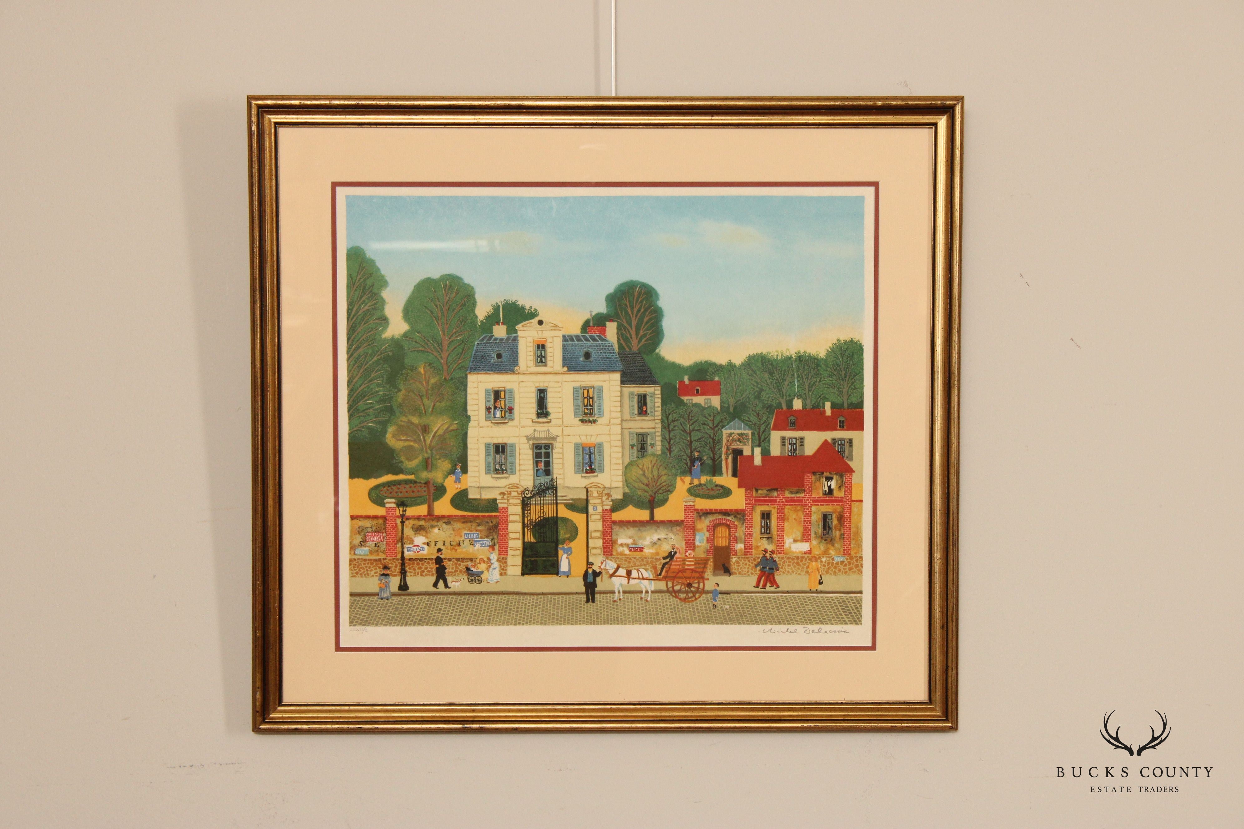 Michel Delacroix 'Bonjour Mr. Rousseau' Framed Limited Edition Print