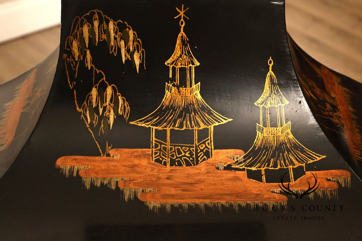Chinoiserie Decorated Tole Display Case