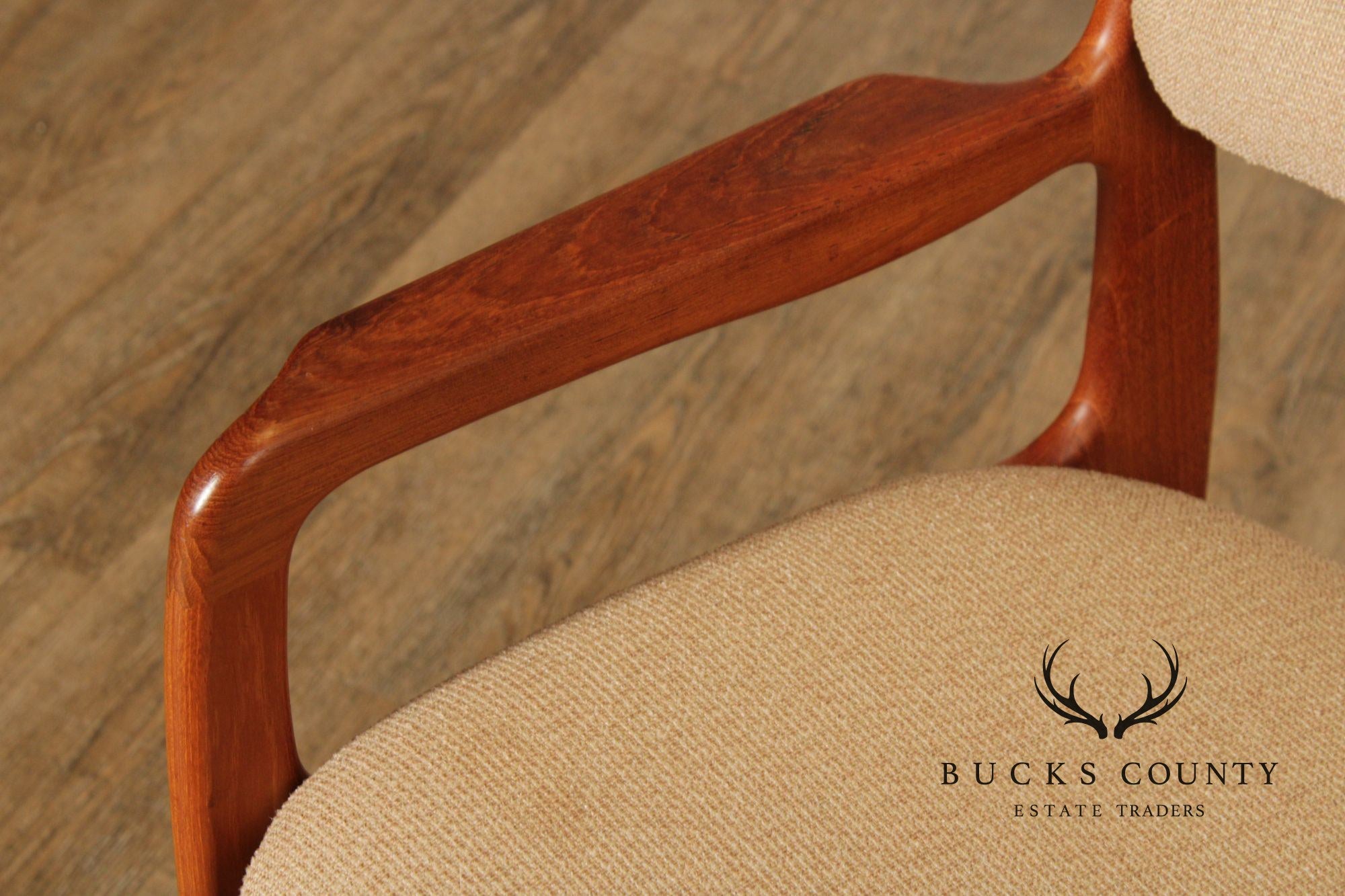 Benny Linden Danish Modern Style Pair of Teak Armchairs