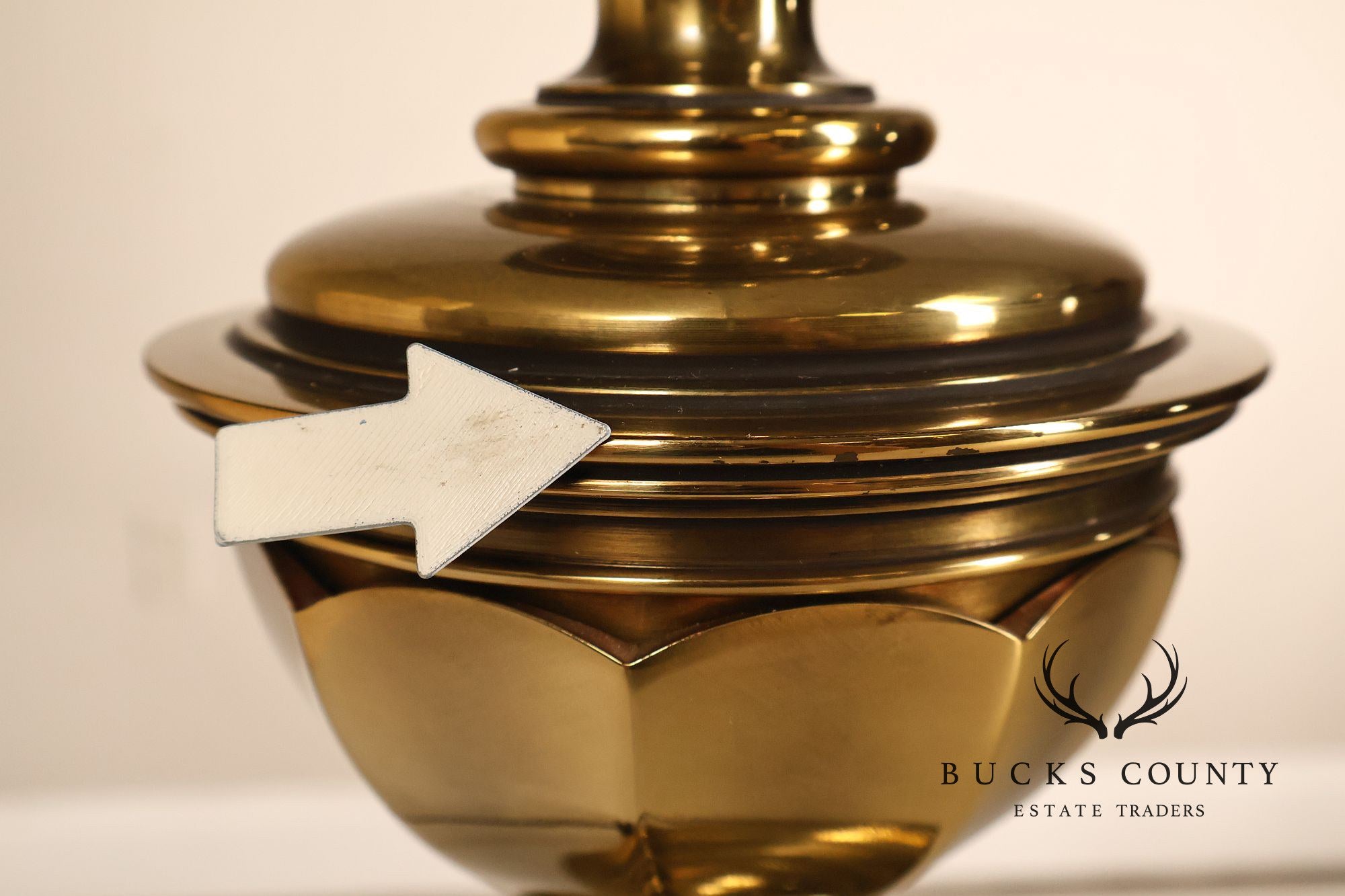 Stiffel Vintage Pair of Brass Table Lamps