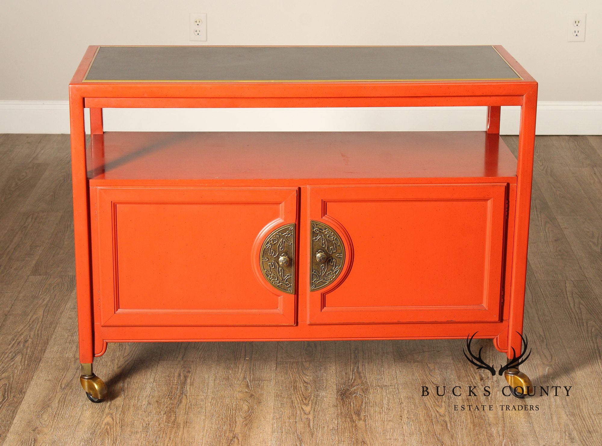 Mid-Century Asian Influenced Server Bar Cart