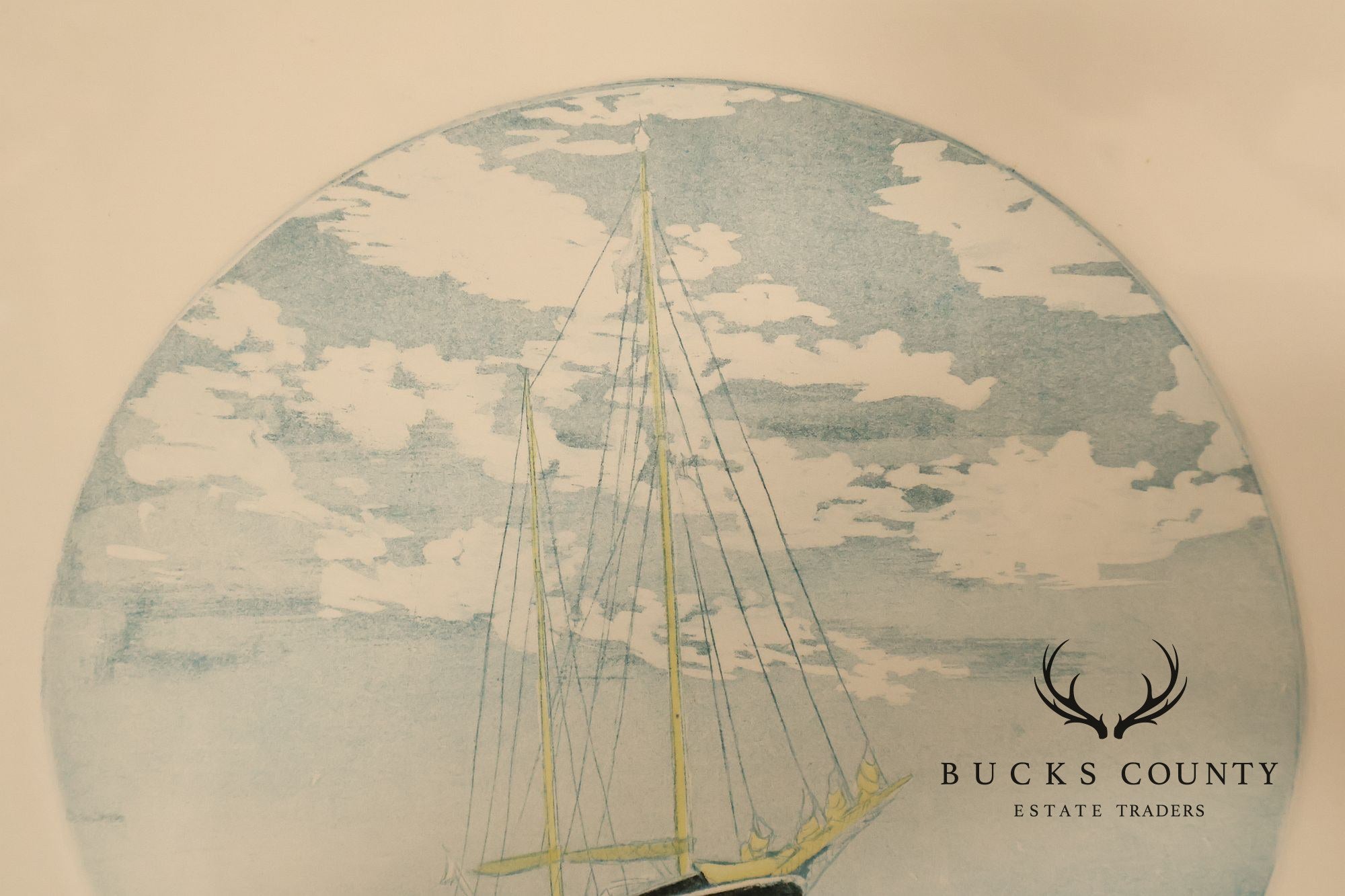 D. Whitehead Numbered Print, 'Six Knots Two Bells From Port'