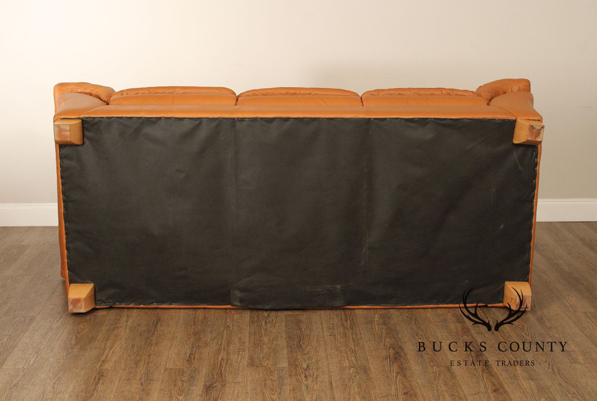 Post Modern Three Seat Italian Leather 'Sonora' Sofa