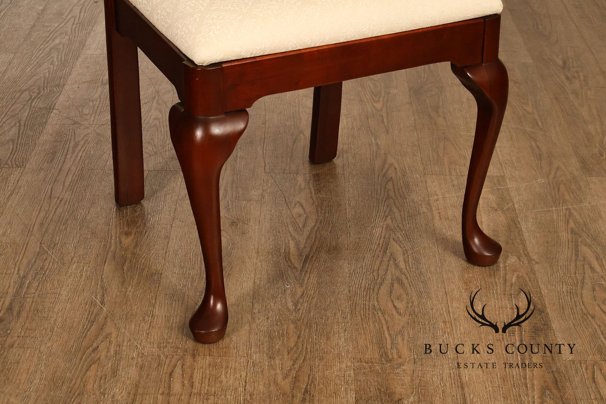 Pennsylvania House Set Of Eight Cherry Queen Anne Dining Chairs