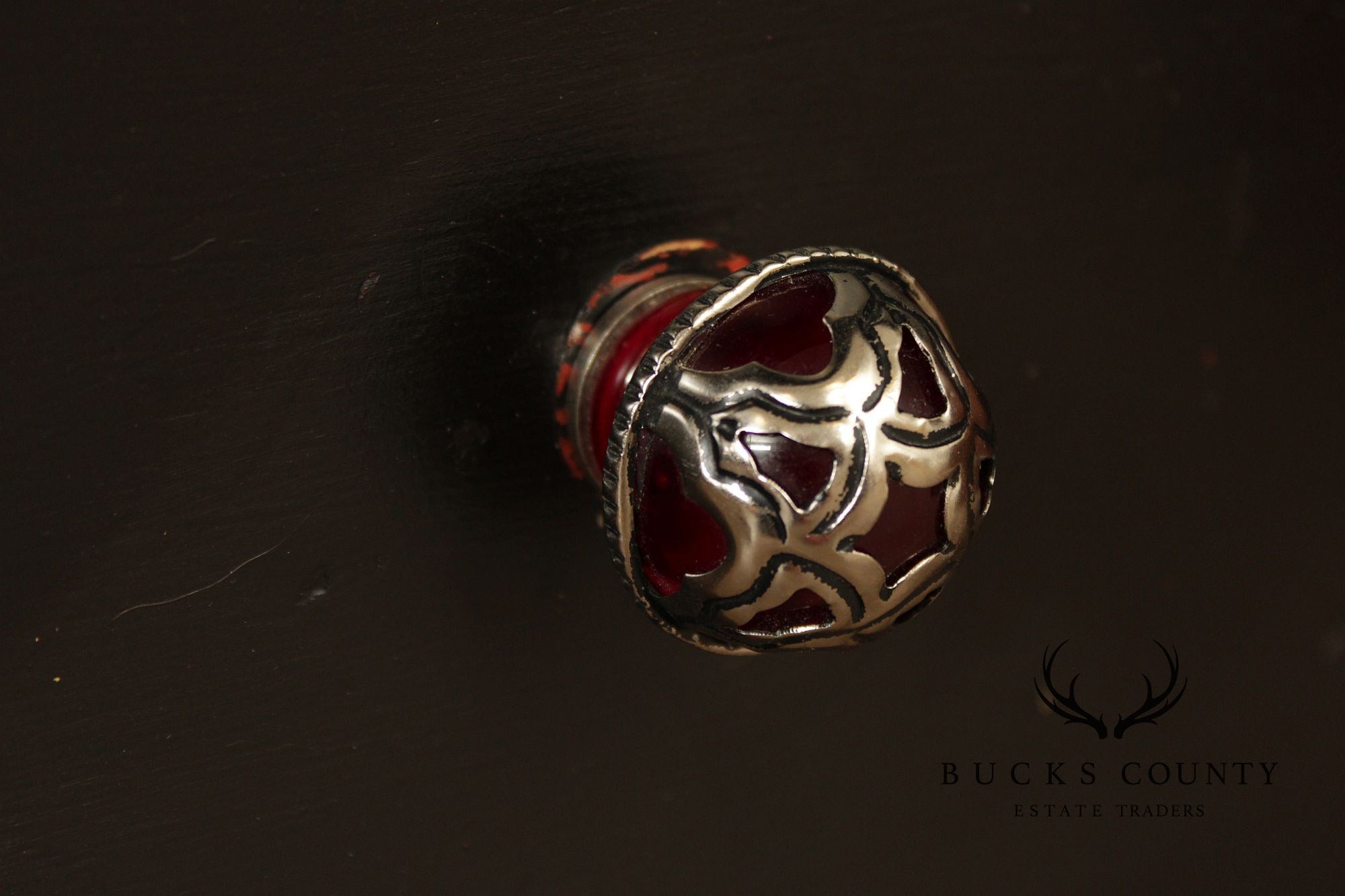 Rustic Distress Painted Storage Coffee Table