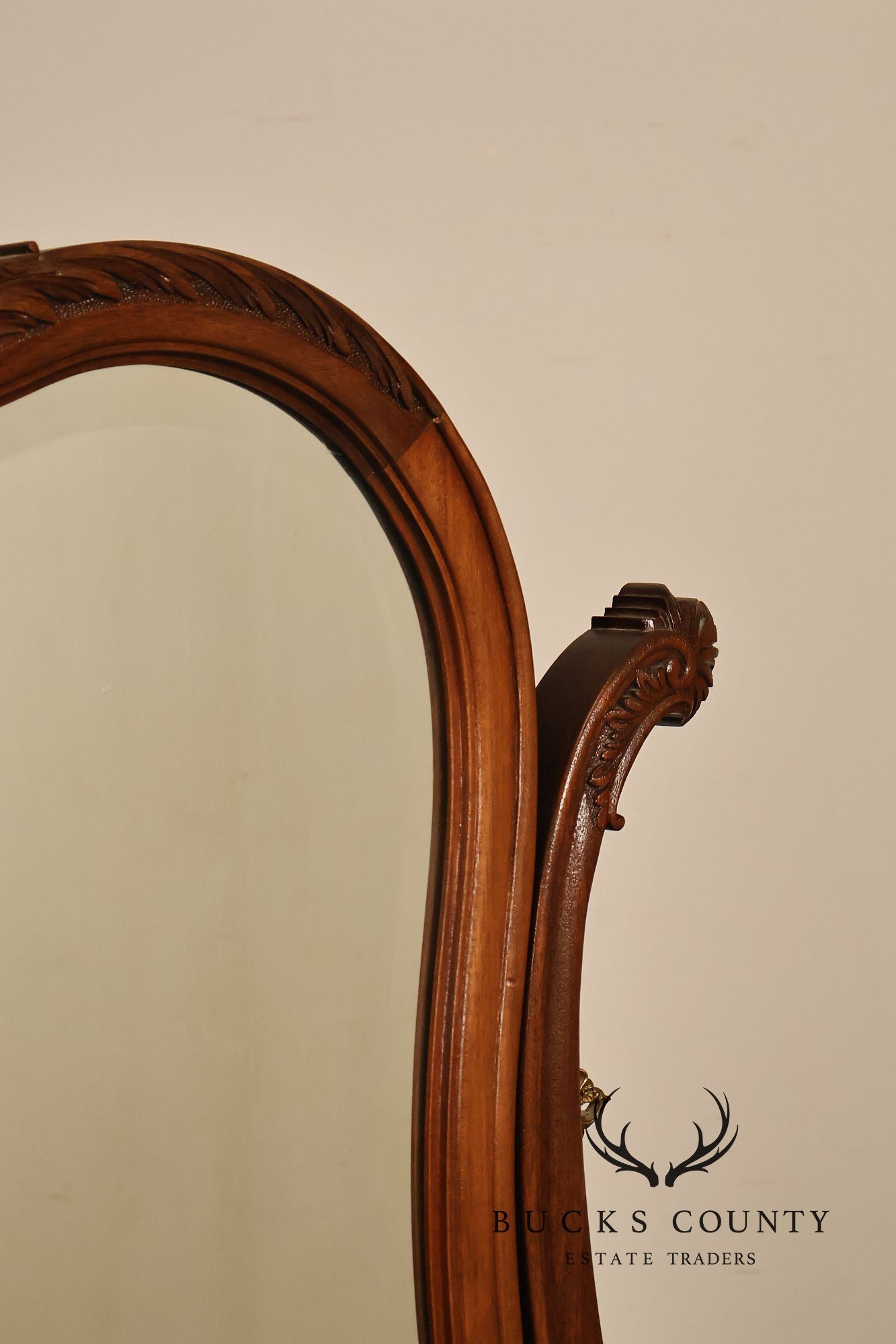 Antique R. J. Horner Carved Mahogany Dresser With Mirror