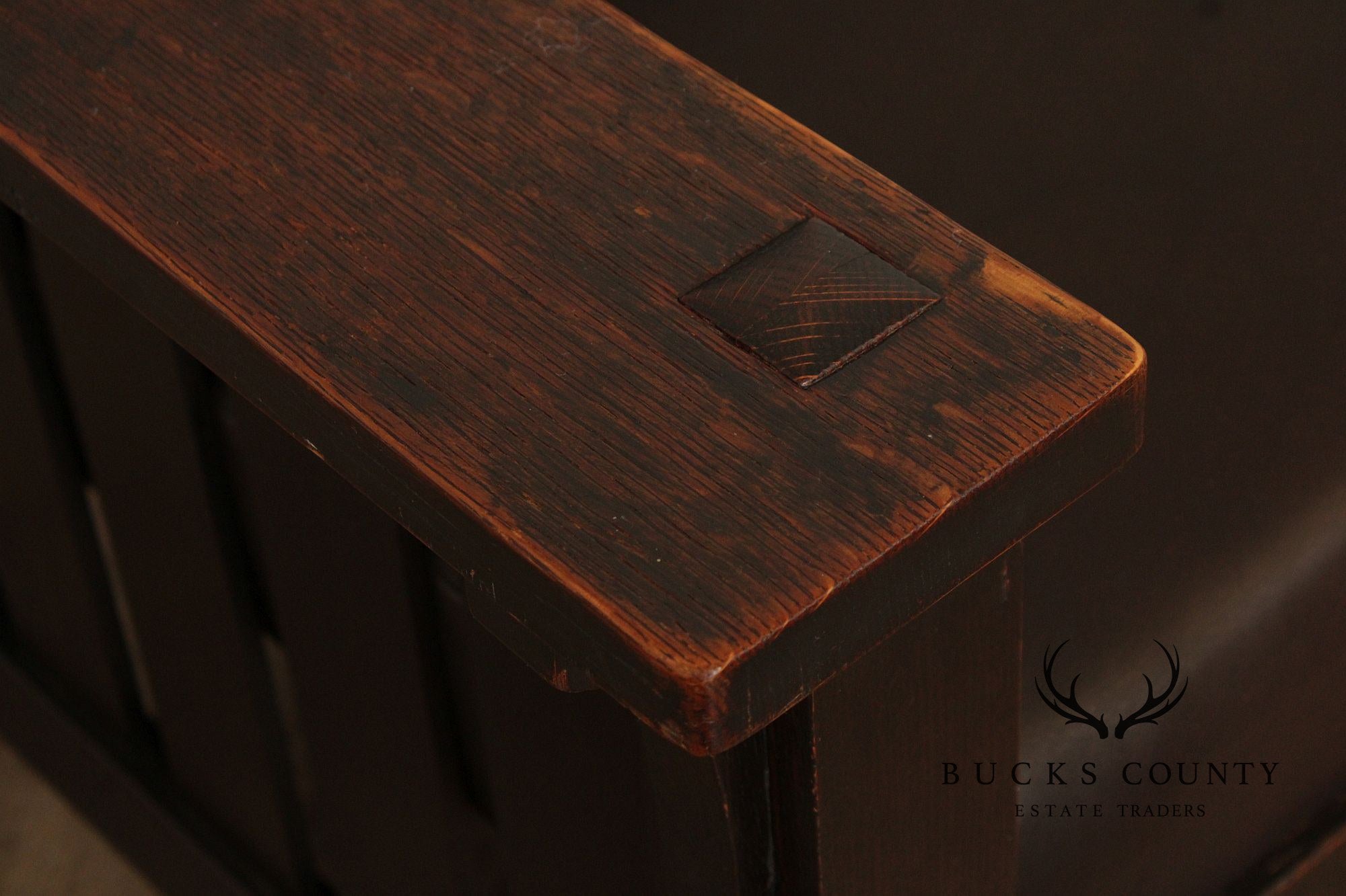 L & JG Stickley Antique Mission Oak and Leather Morris Chair