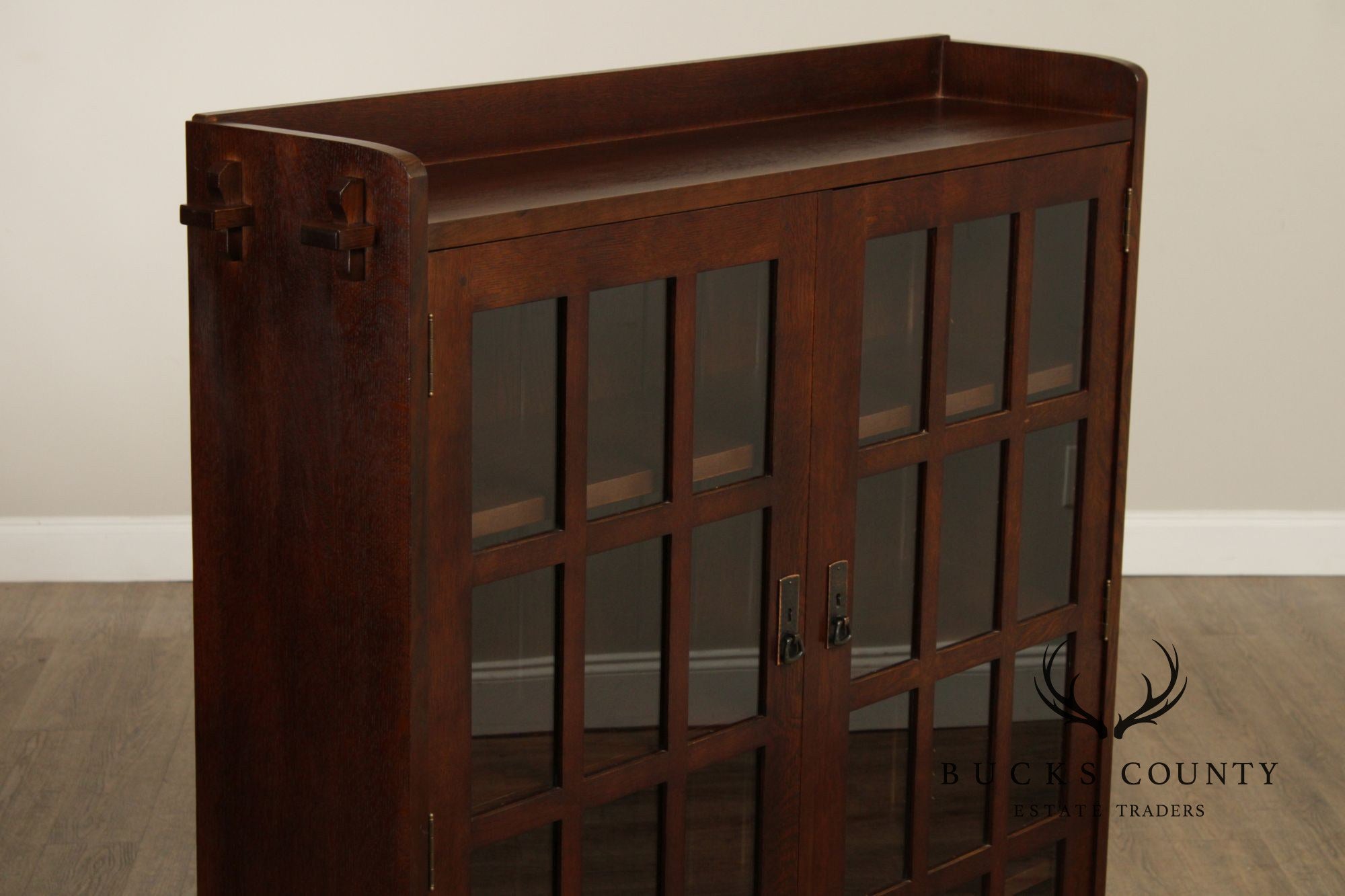 Stickley Mission Collection Oak Two Door Bookcase