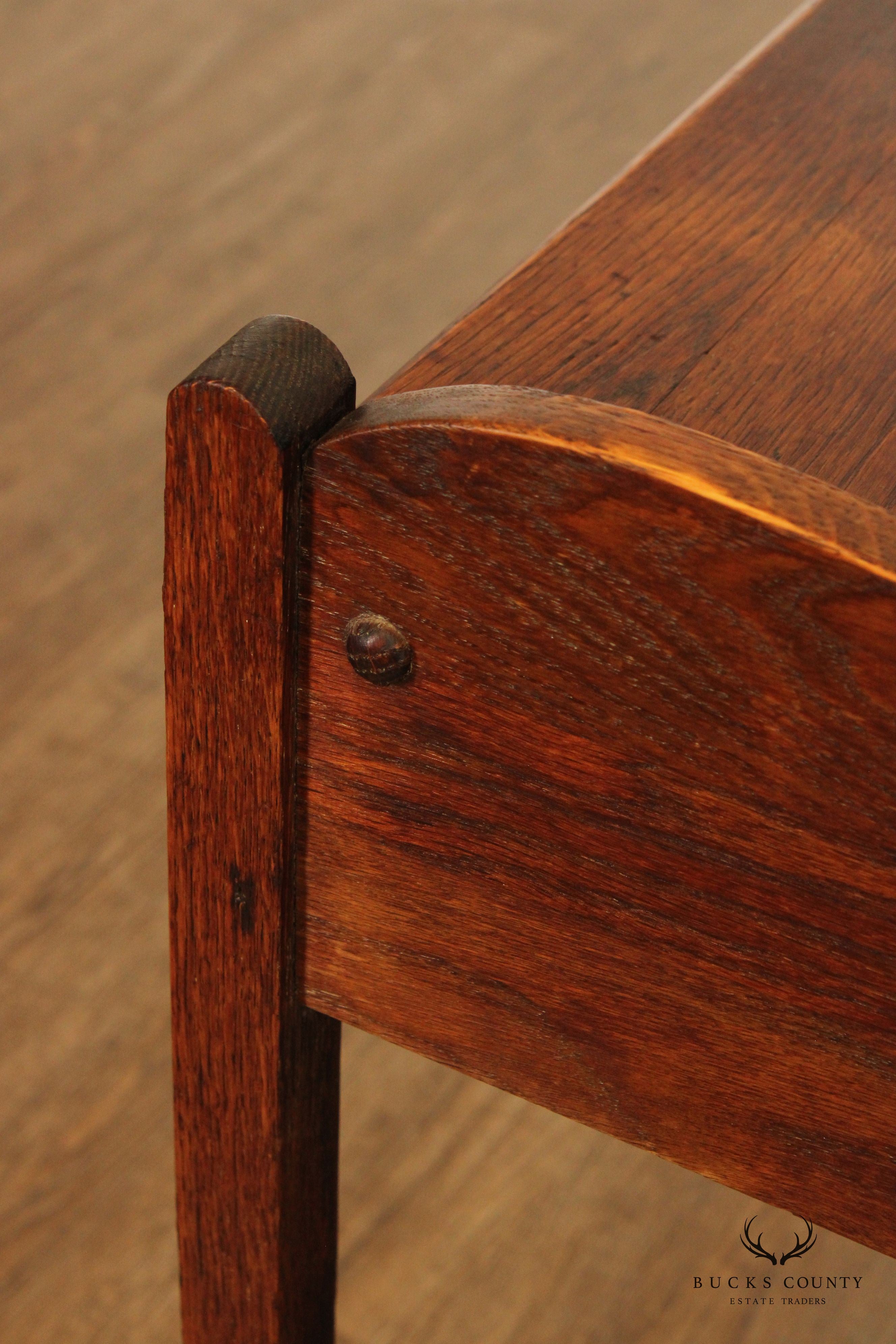 Antique Mission Oak Writing Desk