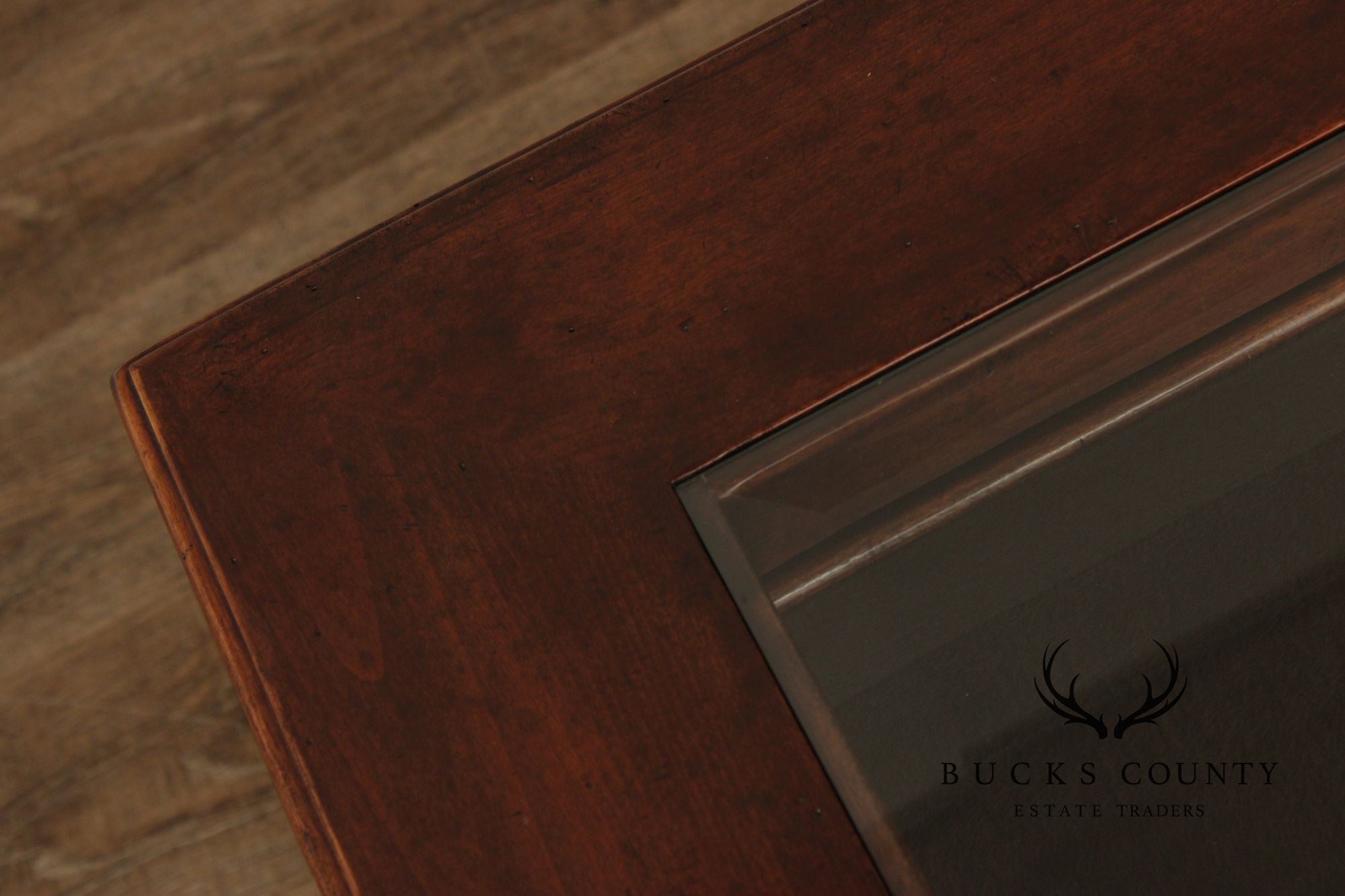 Bausman & Co. Glass Top Storage Coffee Table