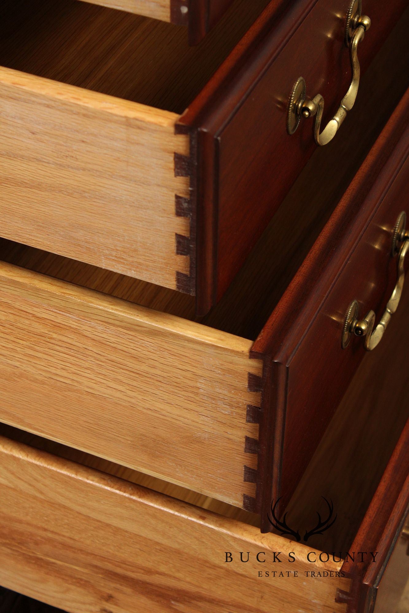 Link-Taylor Georgian Style Mahogany Secretary Bookcase