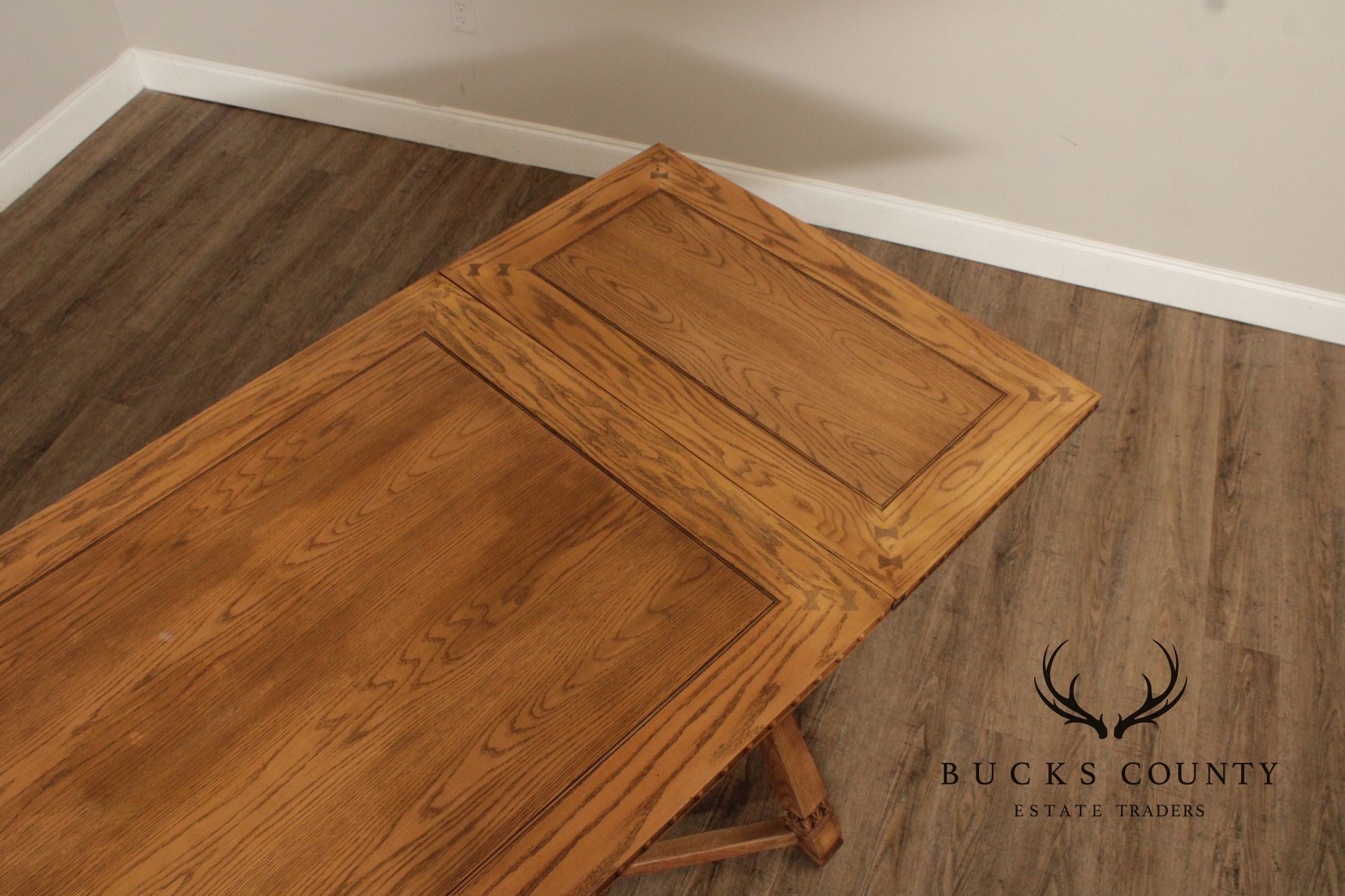 Romweber Viking Oak Draw-Leaf Dining Table
