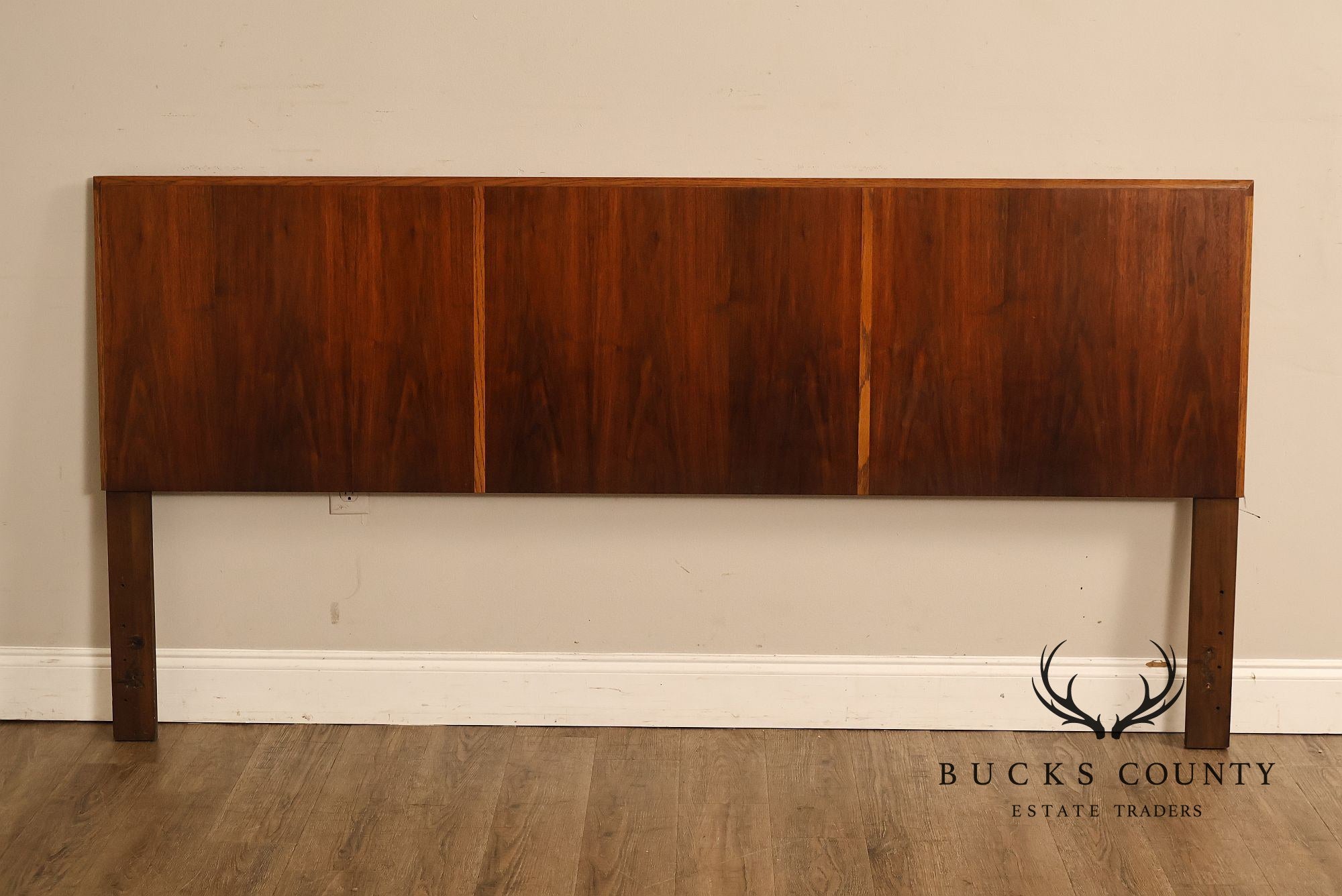 Lane Mid-Century Modern Walnut King Headboard