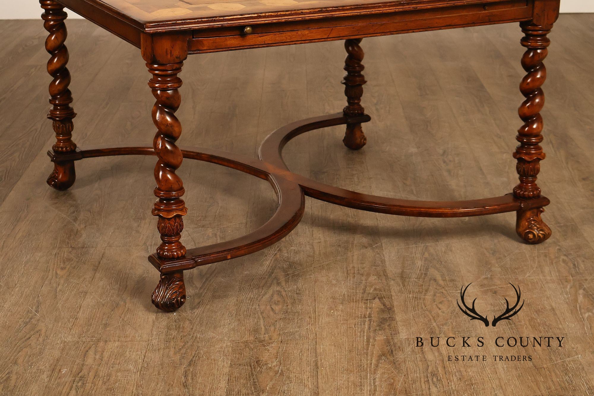 Jonathan Charles Square Top Oyster Coffee Table With Slides