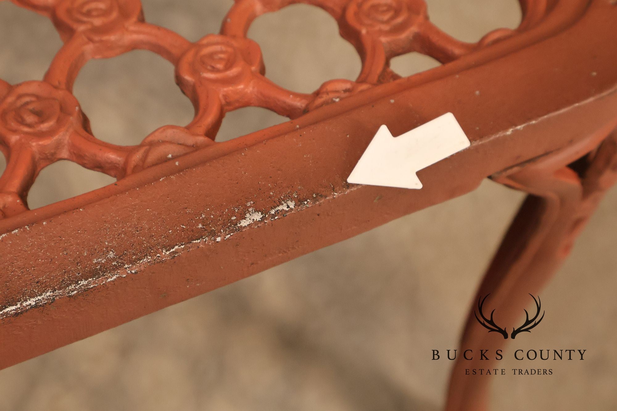 Cast Aluminum Vintage Rose Garden Bench