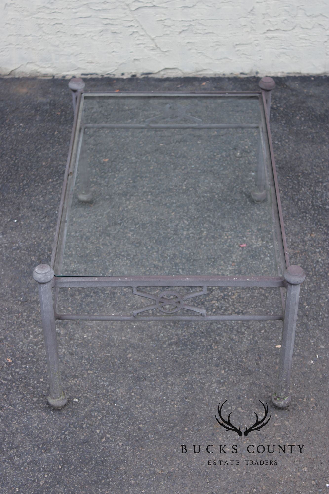 Woodard Delphi Cast Aluminum Glass Top Coffee Table