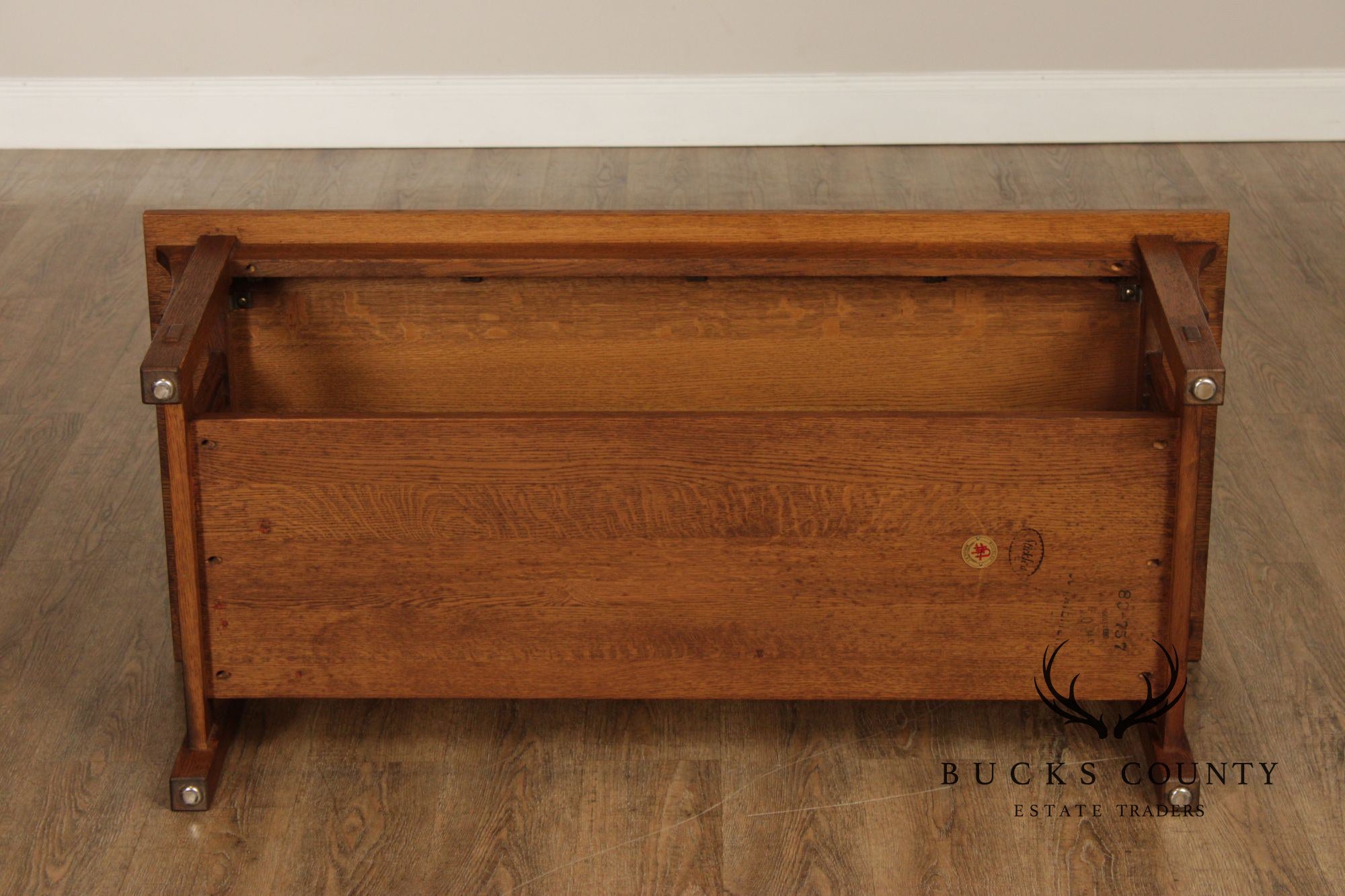 Stickley Mission Collection Oak Spindle Coffee Table