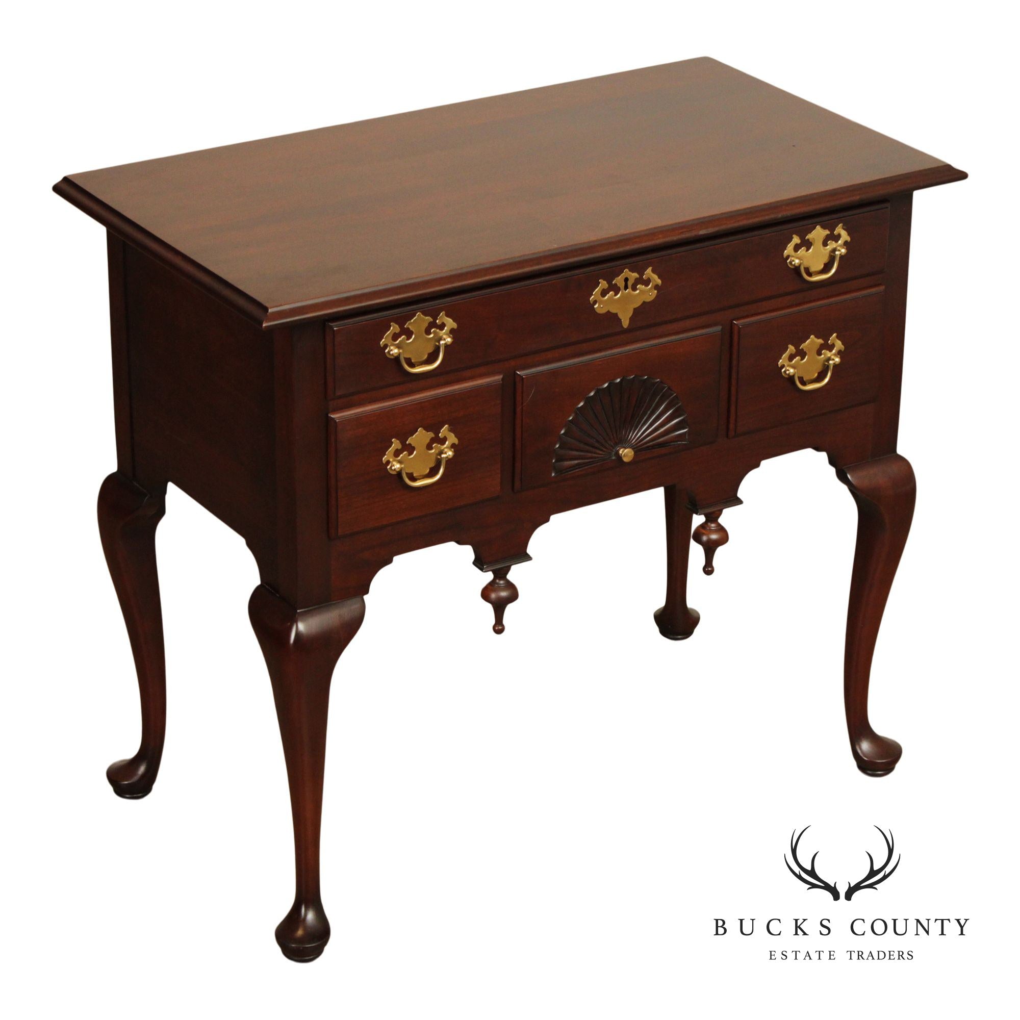 Statton Private Collection Queen Anne Style Cherry Lowboy