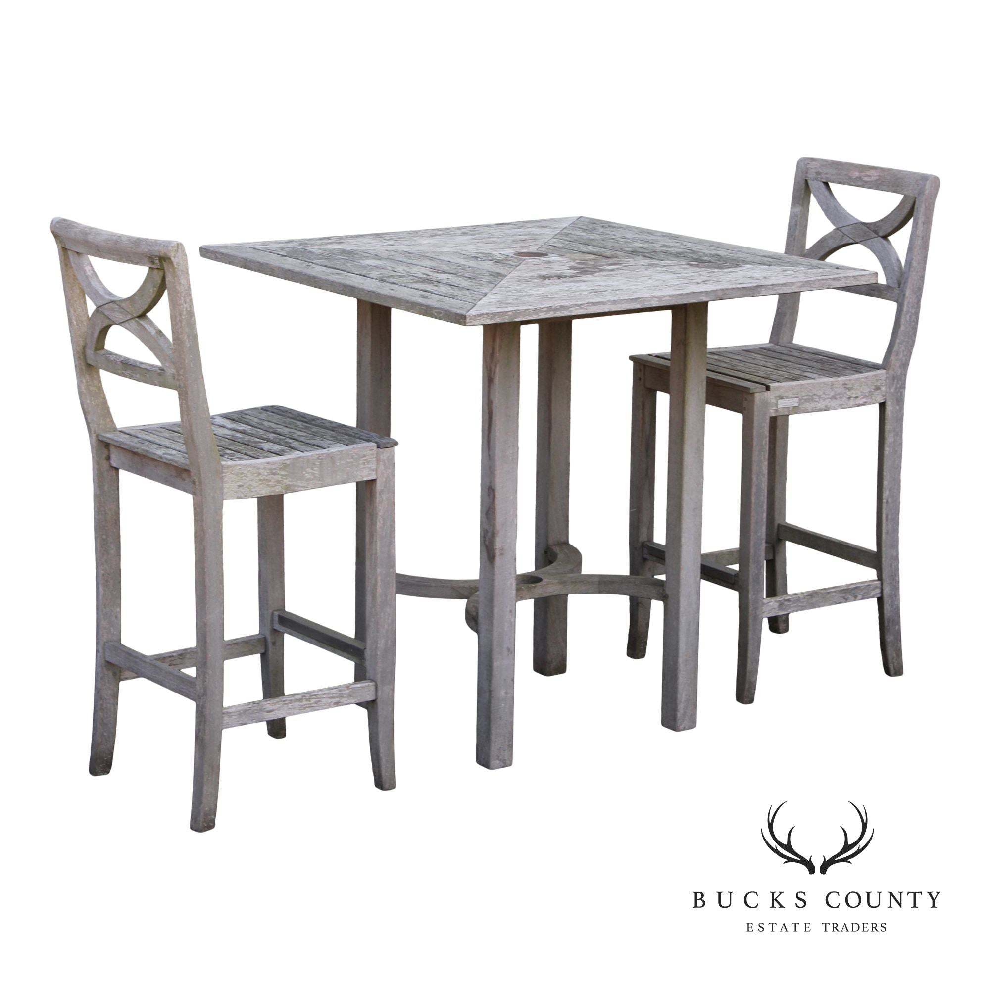 Country Casual Teak 'Fiori' Three-Piece Bistro Set