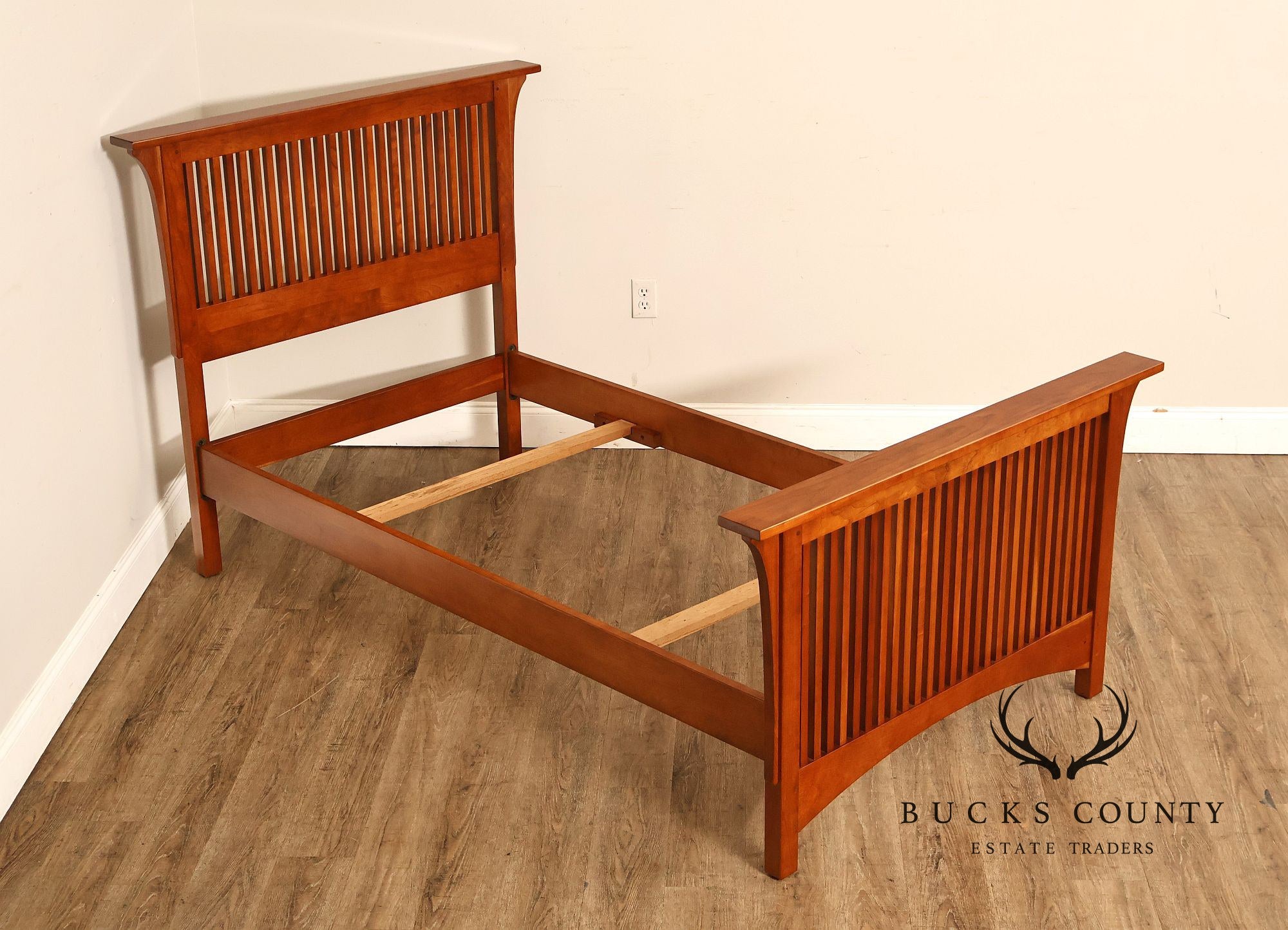 Stickley Mission Collection Cherry Spindle Twin Size Bed