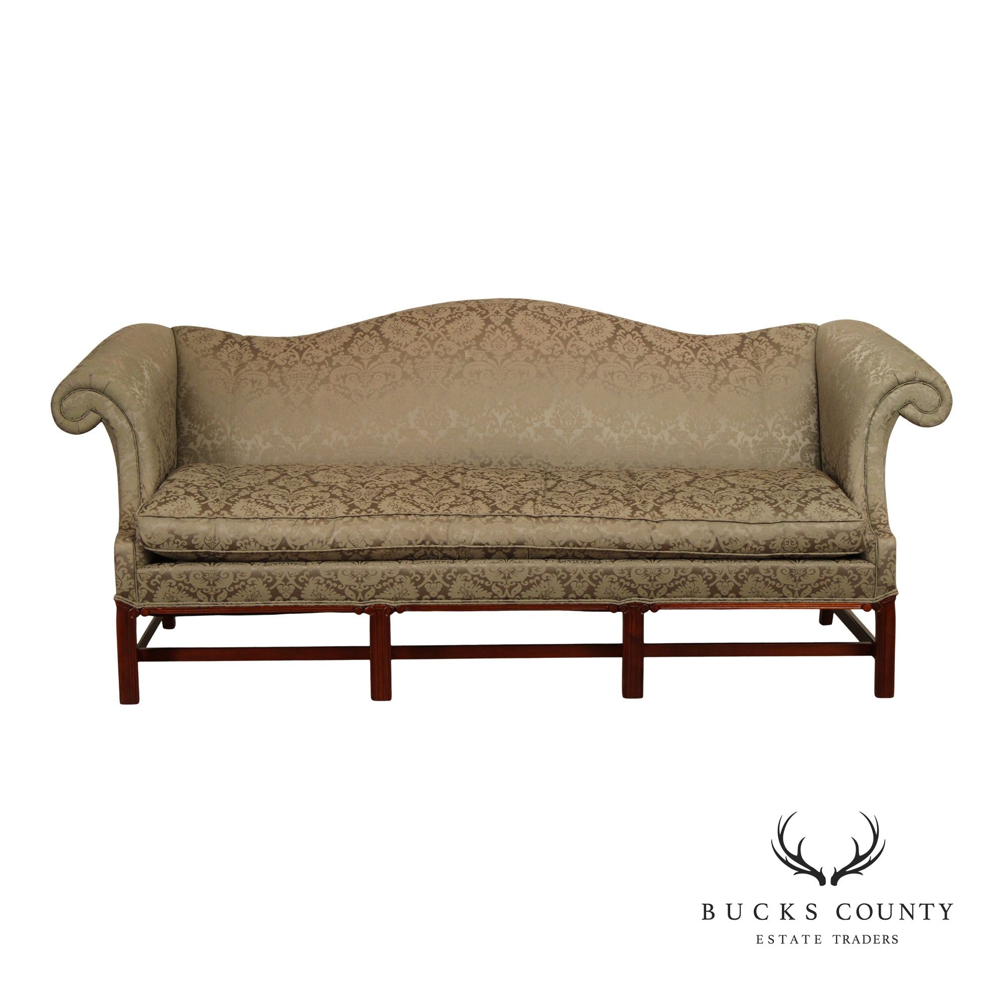 Hickory Chair Chippendale Style Mahogany Sofa