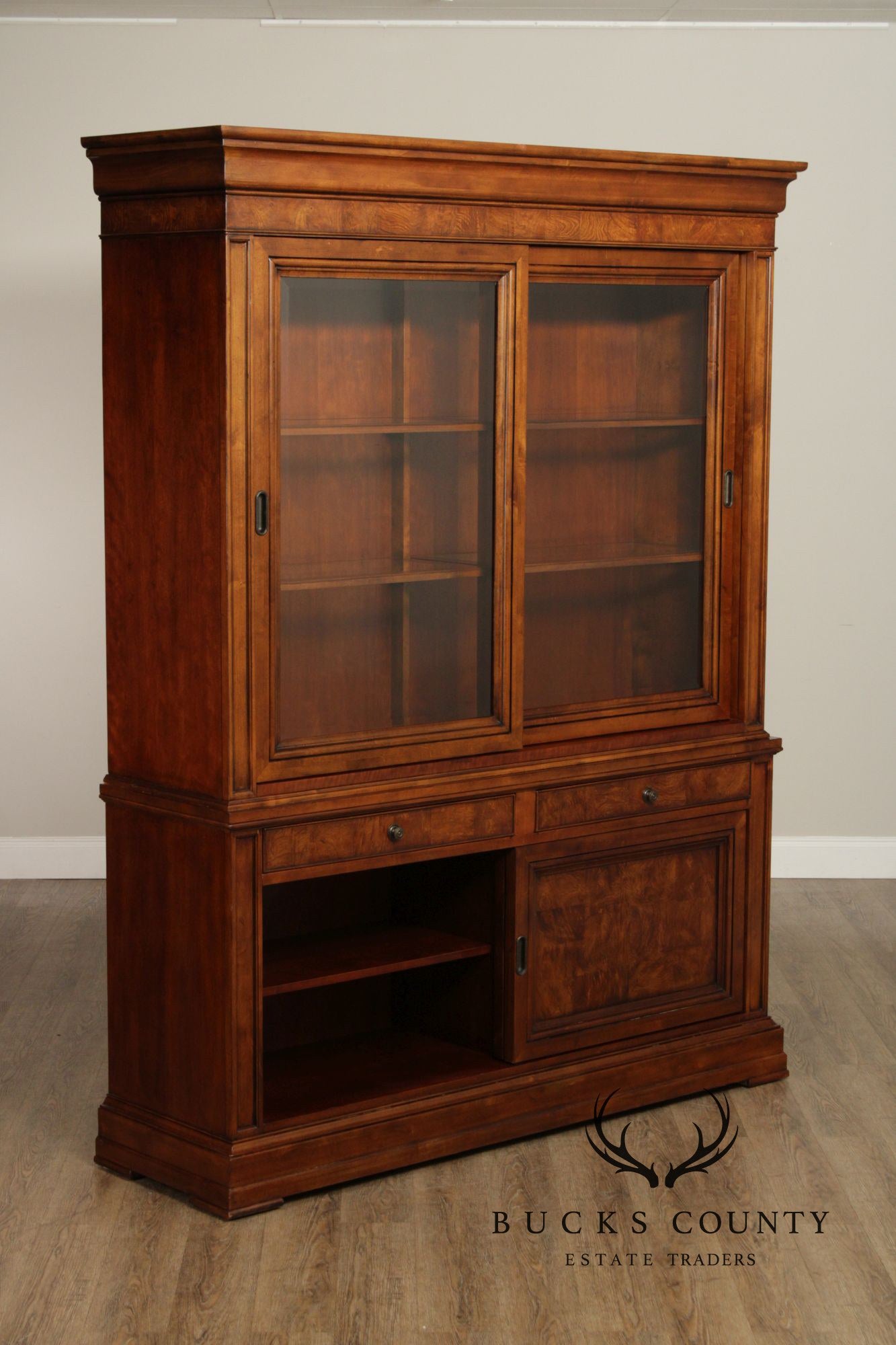 Ethan Allen 'Townhouse' Burlwood Bookcase