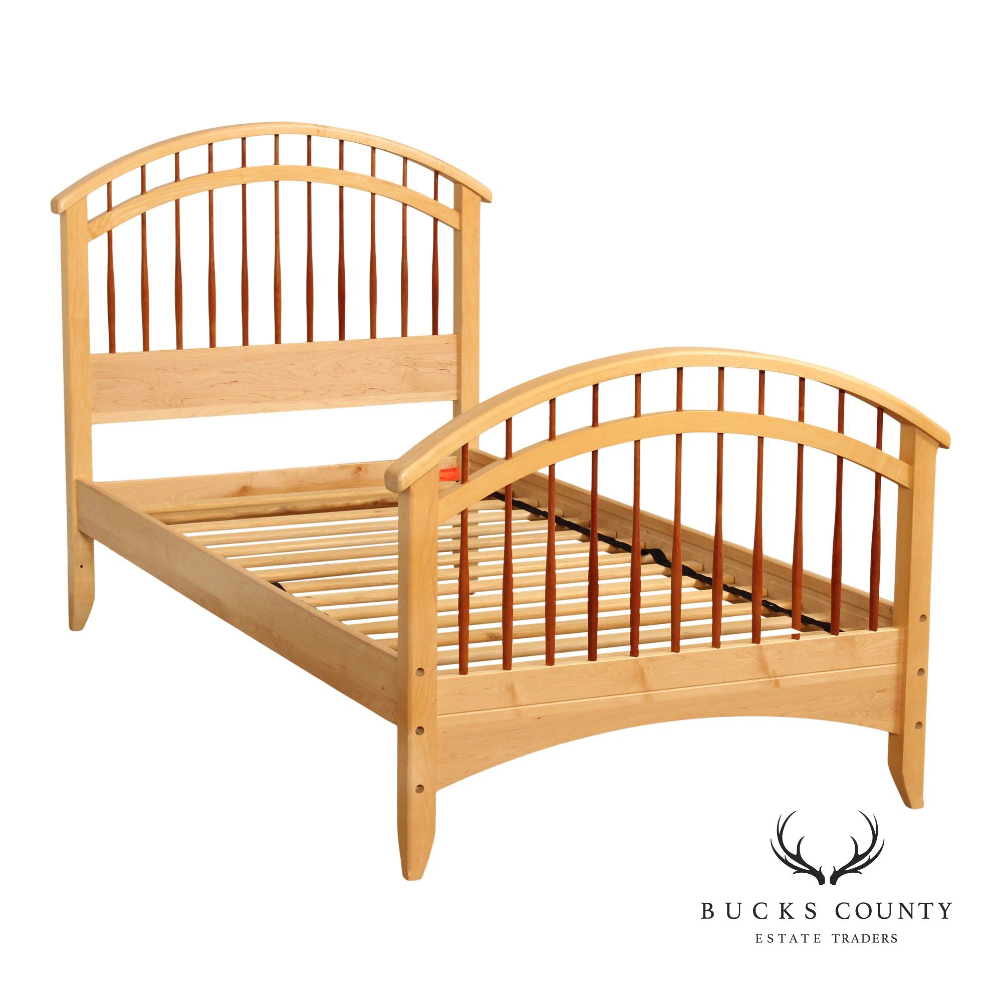 Vermont Precision Woodworks Maple Twin Size Spindle Bedframe