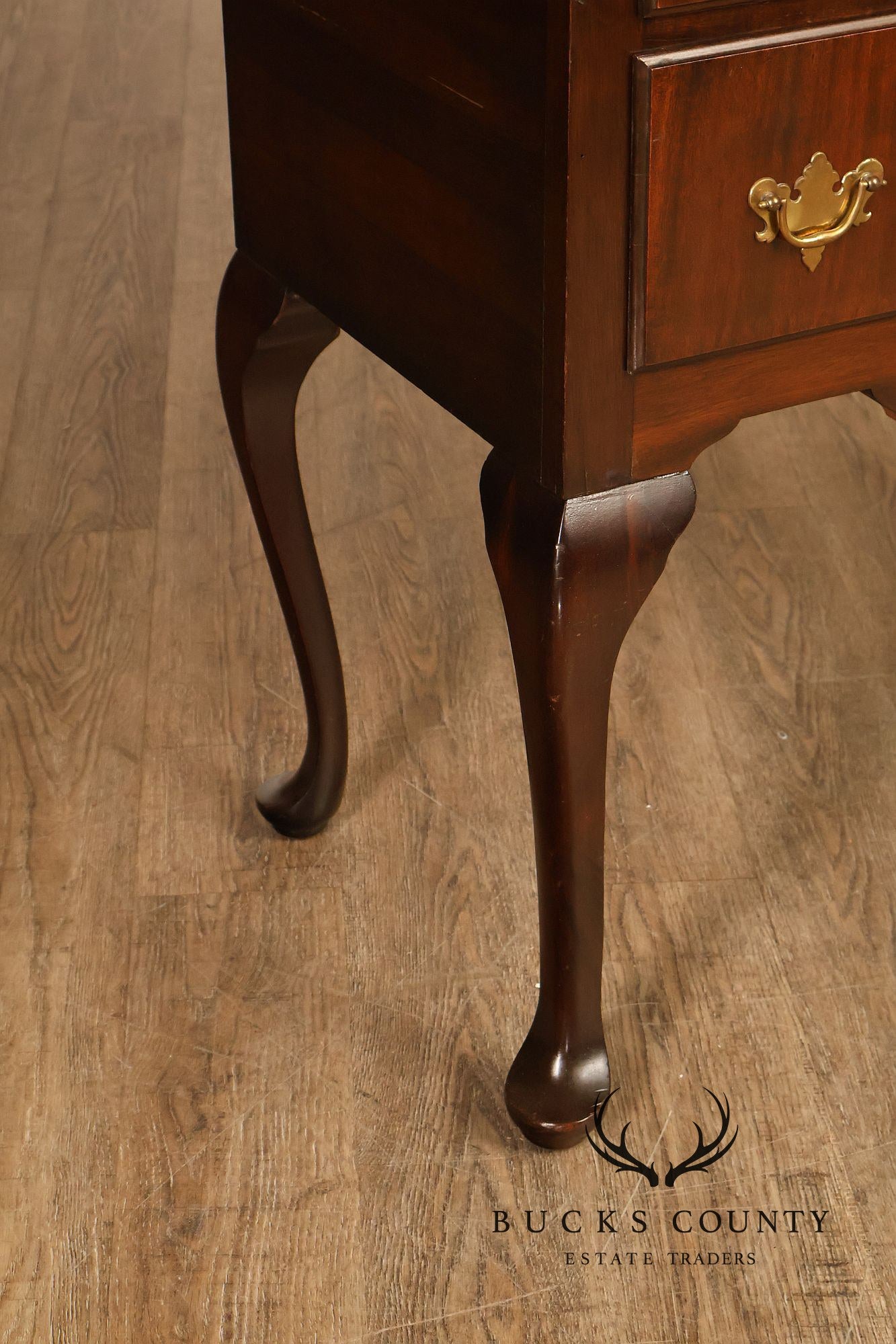 Queen Anne Style Mahogany Highboy Chest