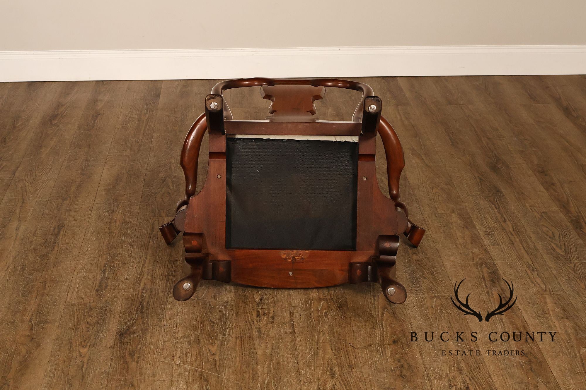 Saybolt Cleland Queen Anne Style Vintage Walnut Armchair