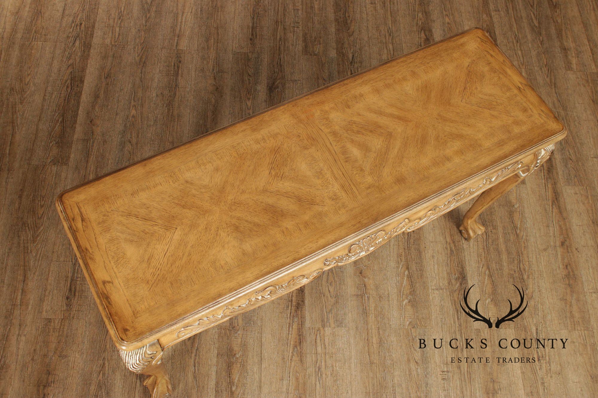 Chippendale Style Carved Console Sofa Table