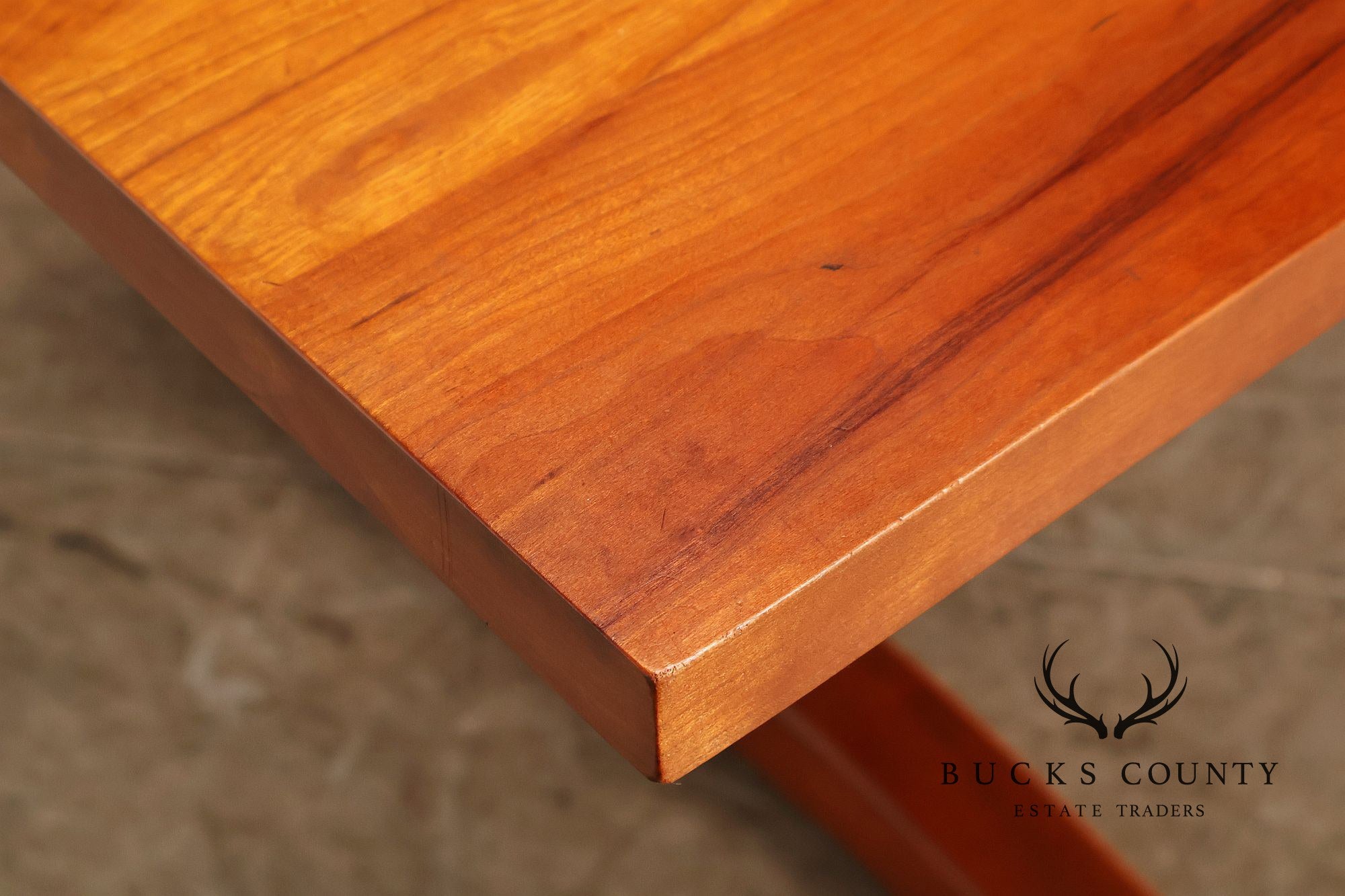 Stickley Mission Collection Solid Cherry Double Pedestal Extension Dining Table