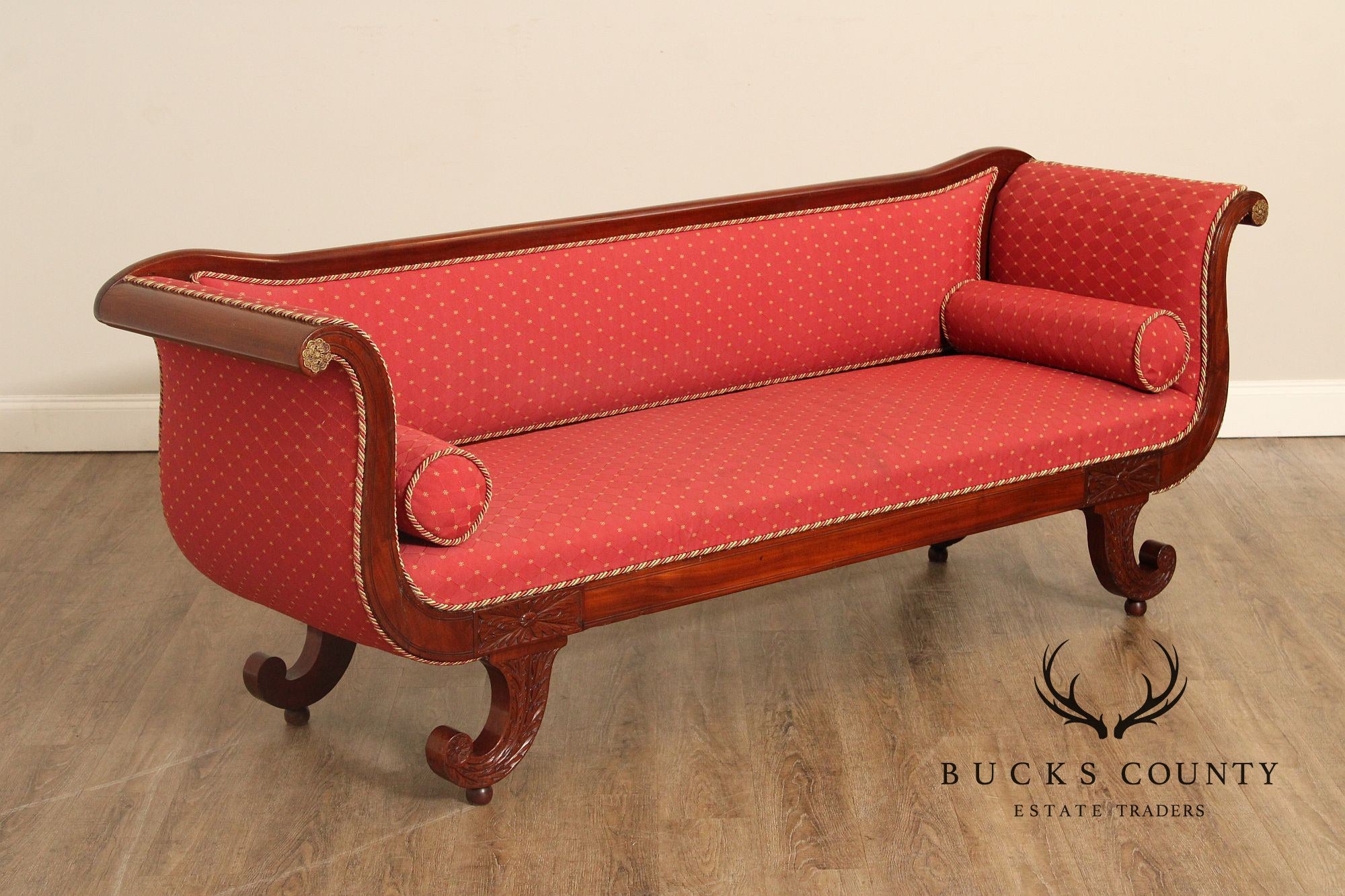 Antique American Classical Mahogany Sofa