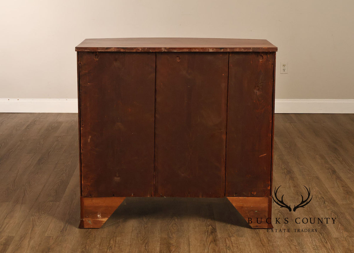 Federal Style Mahogany Bow Front Chest of Drawers