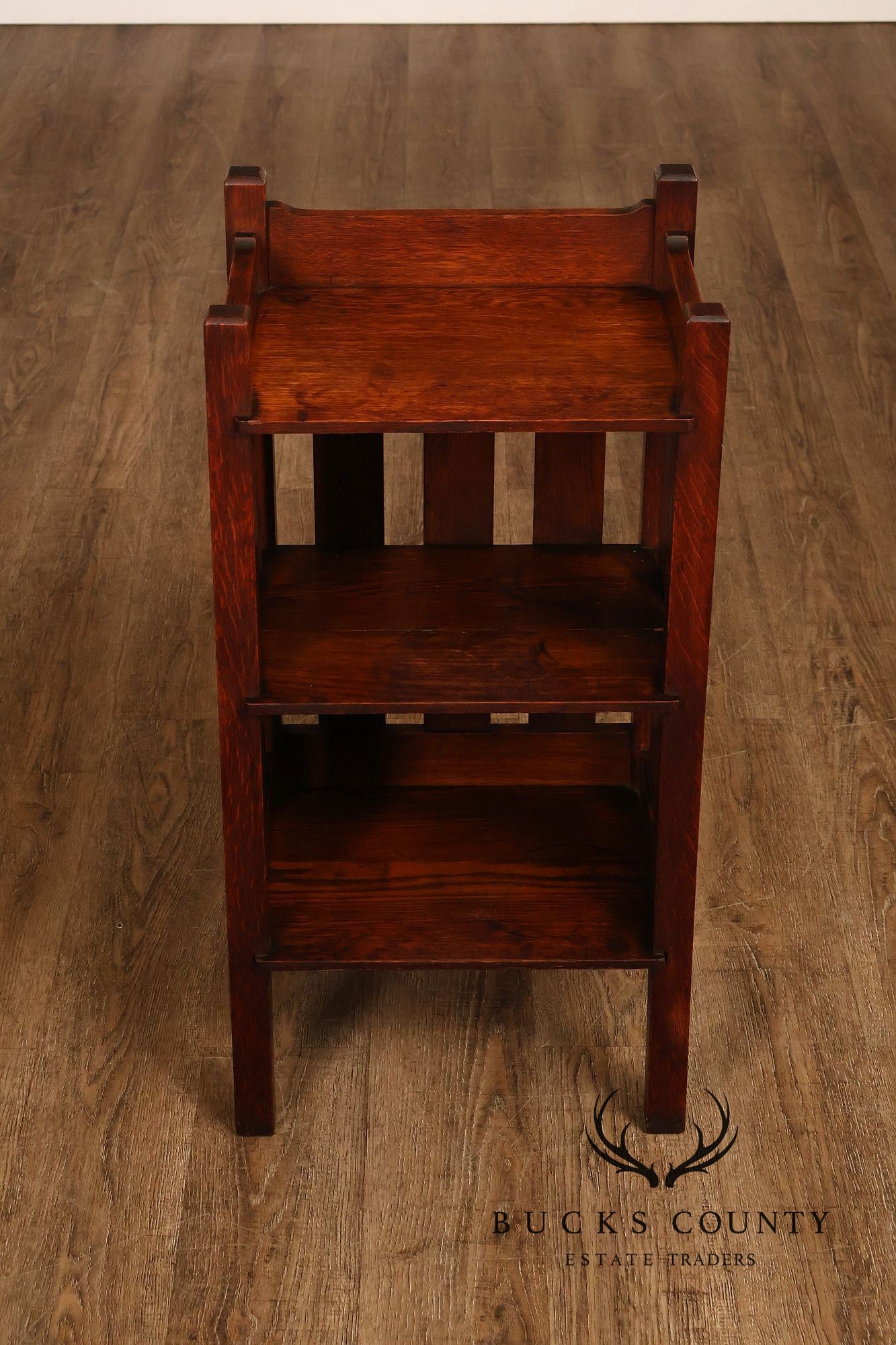 Stickley Brothers Antique Mission Oak Magazine Stand Bookcase
