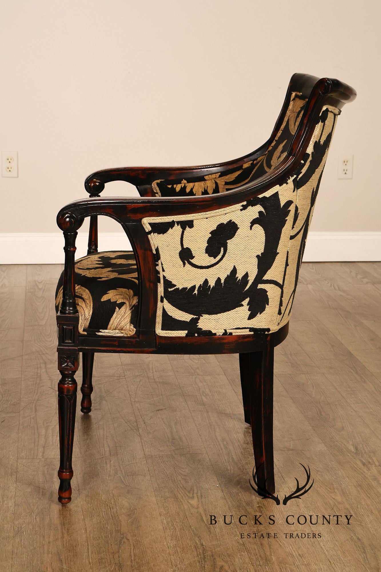 French Louis XVI Style Pair of Armchairs