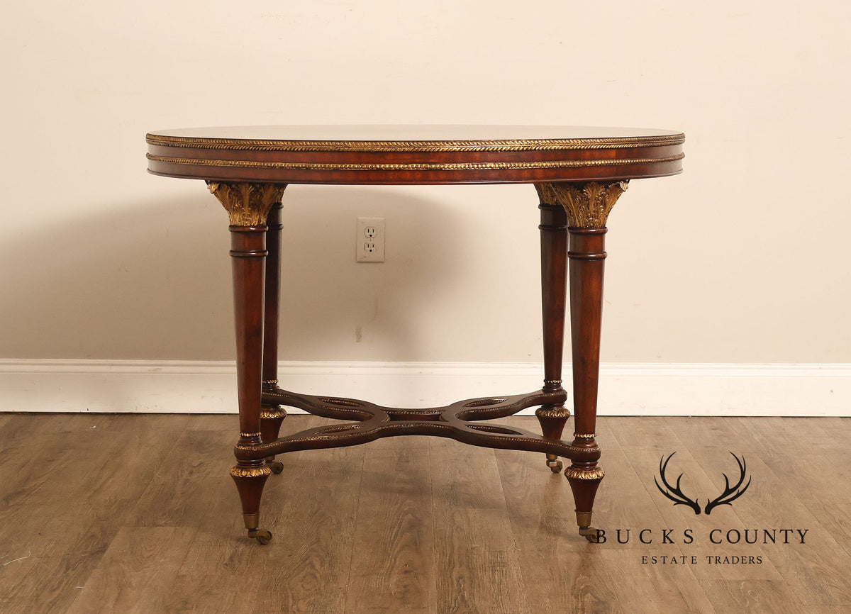 Italian Regency Style Mahogany Center Table