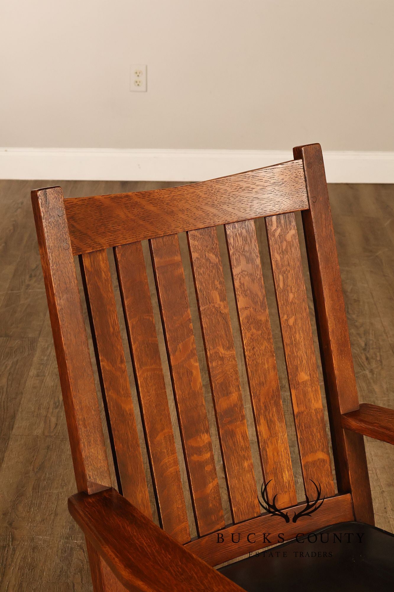 Antique L & J.G. Stickley Mission Oak Rocking Chair