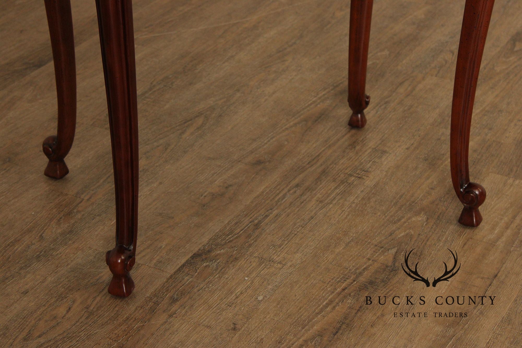 Century Furniture French Louis XV Style Carved Oval Side Table