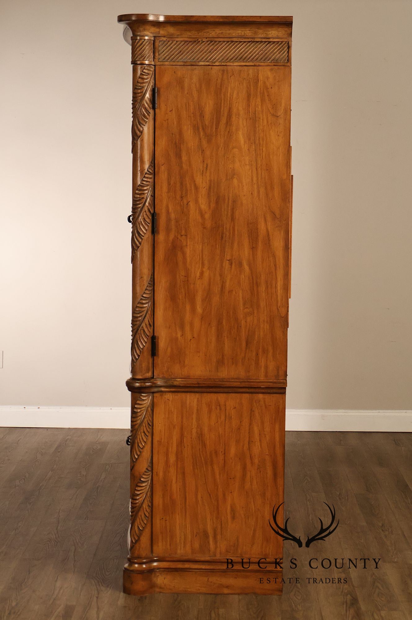 Tommy Bahama Home By Lexington Bow Front Linen Press Storage Armoire Cabinet