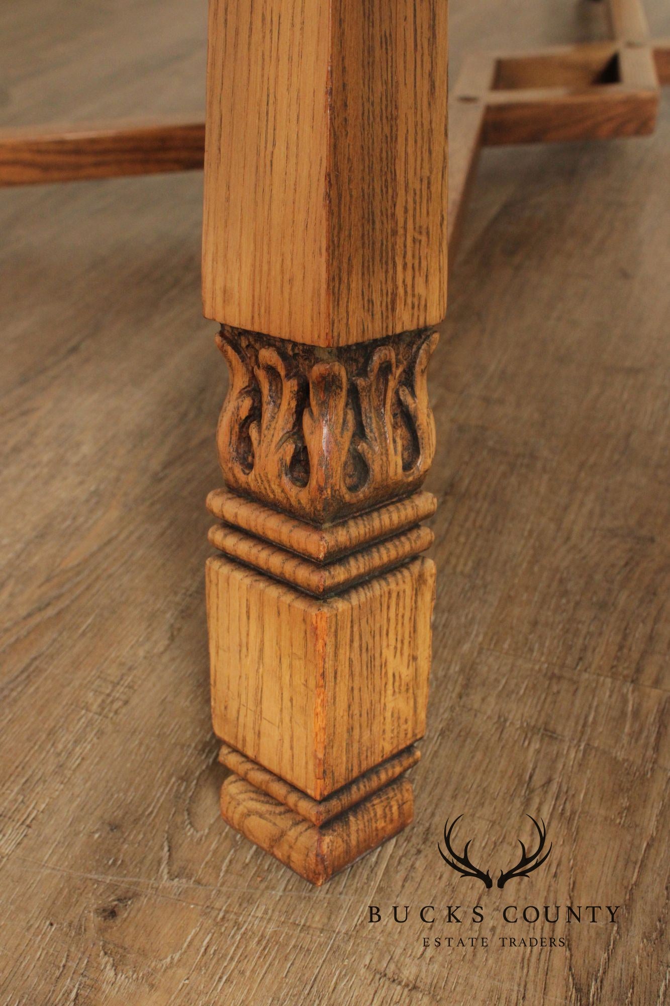 Romweber Viking Oak Draw-Leaf Dining Table