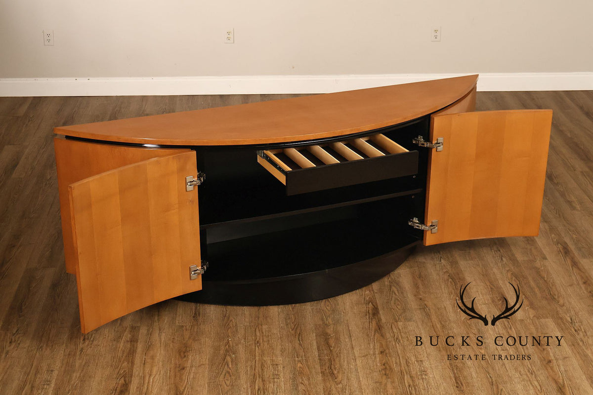 Pietro Costantini Contemporary Curved Four Door Wood Buffet