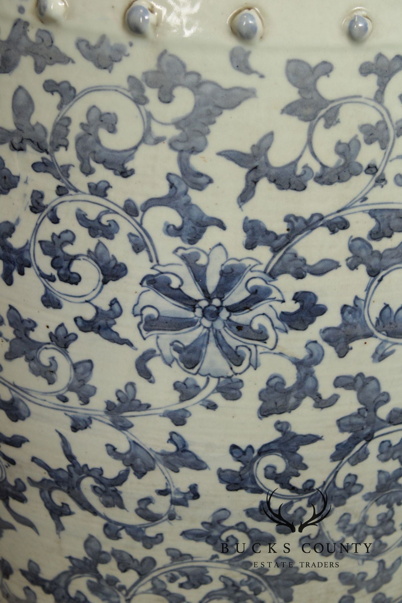 Chinese Blue and White Porcelain Garden Seat