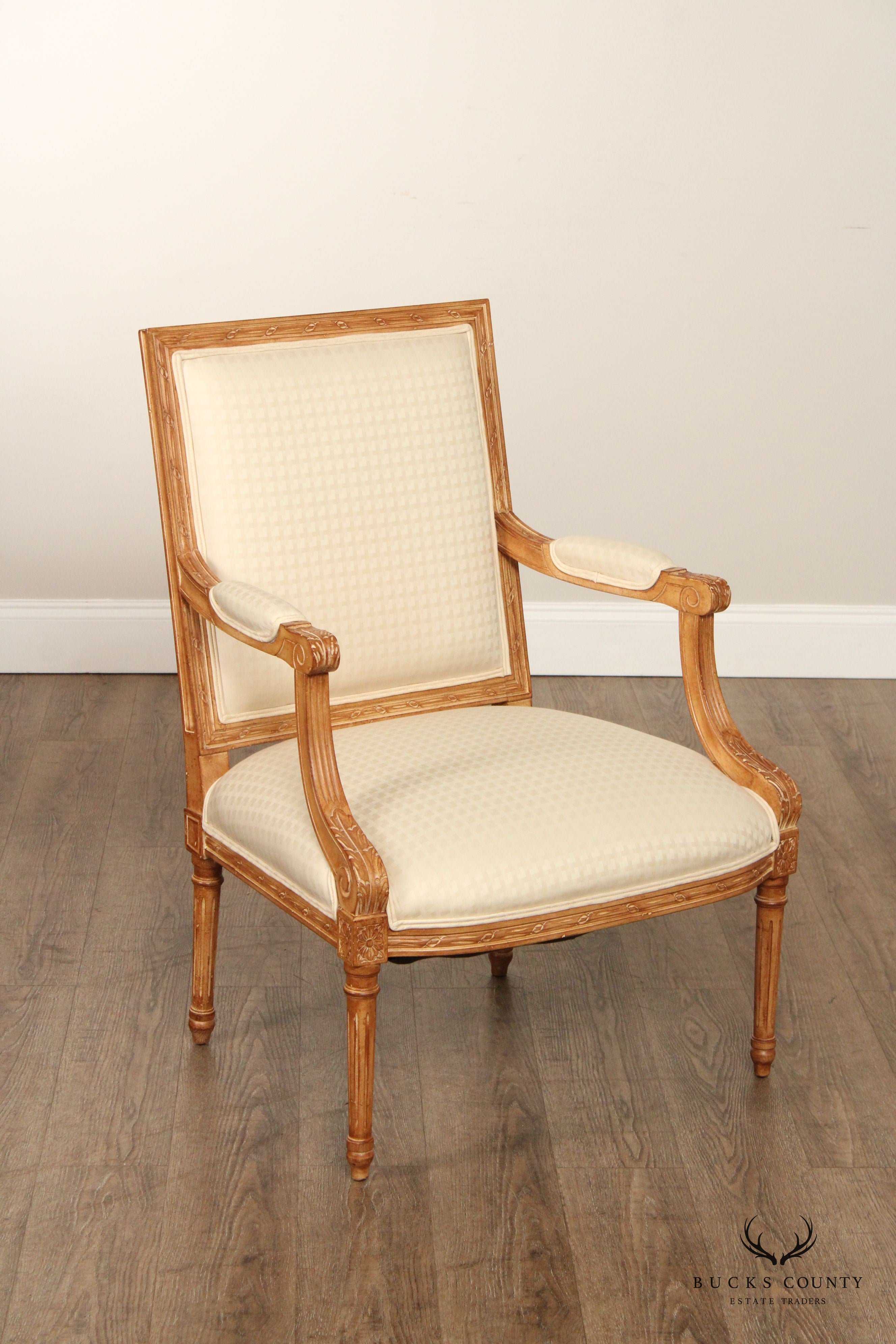 Trouvailles Furniture Inc. French Louis XVI Style Armchair