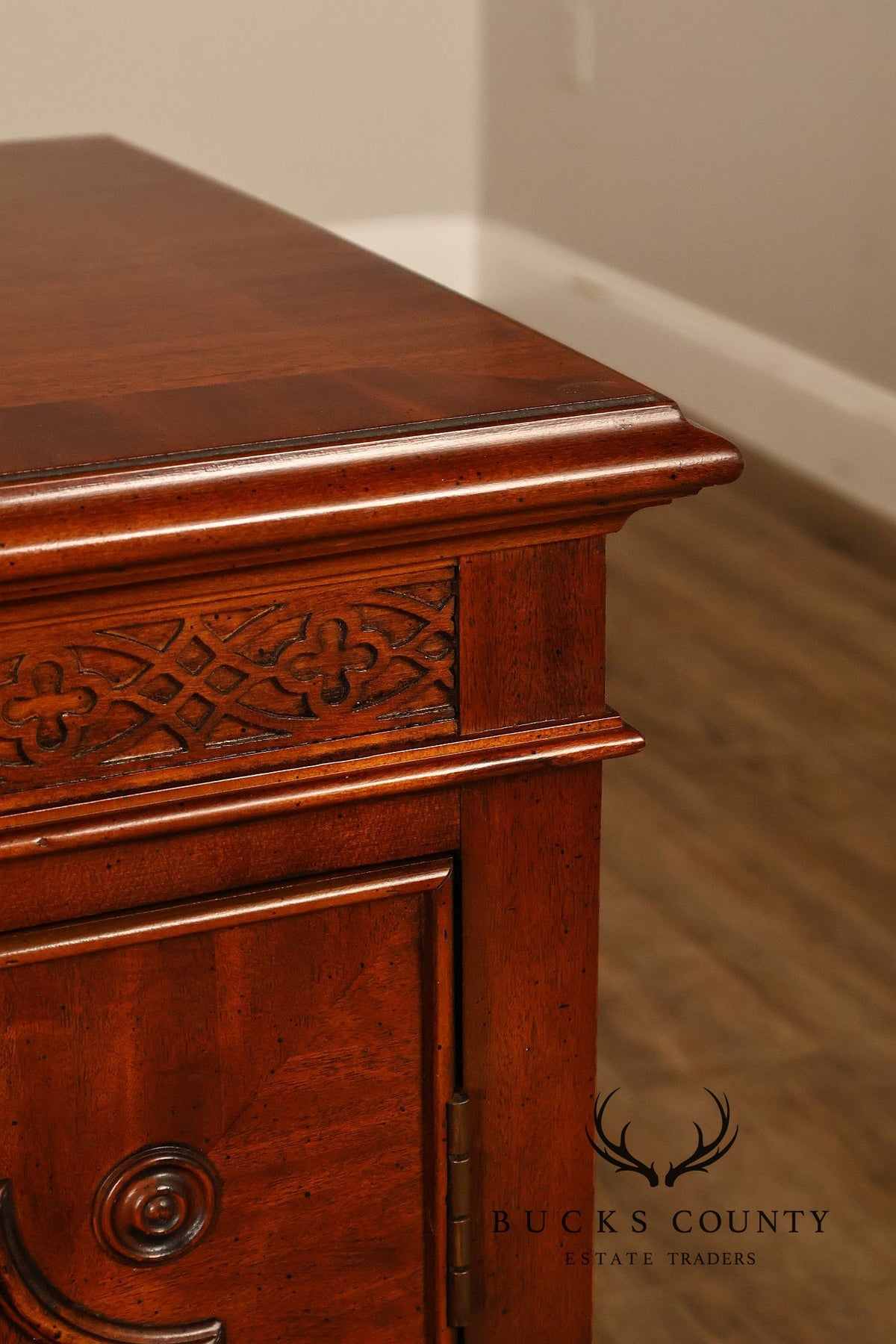 Century Furniture Georgian Style Mahogany Four-Door Buffet Sideboard