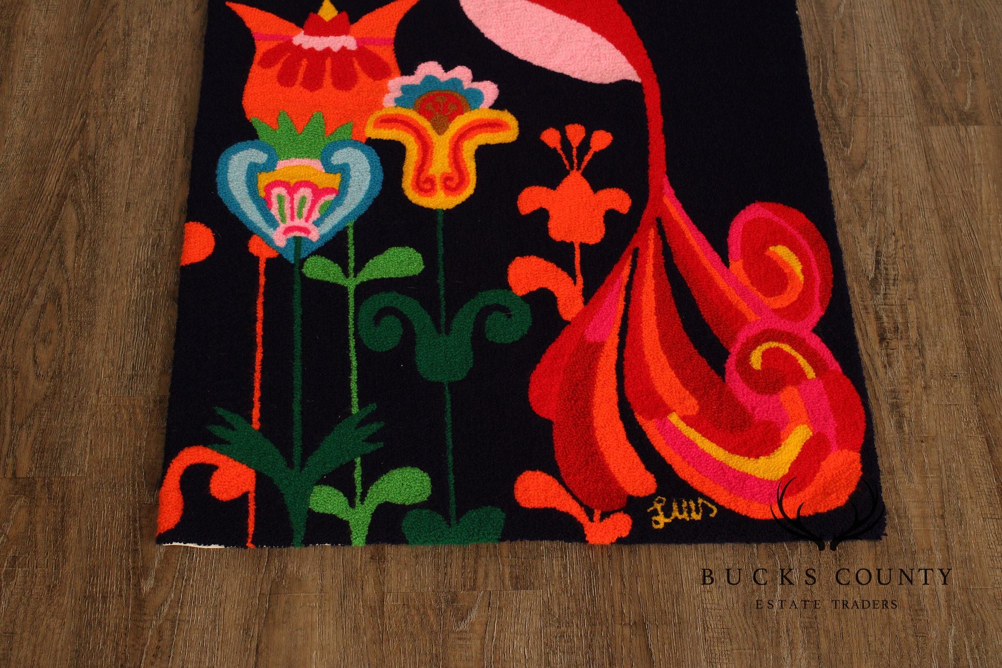 Luis Montiel Folk Art Hummingbird Tapestry
