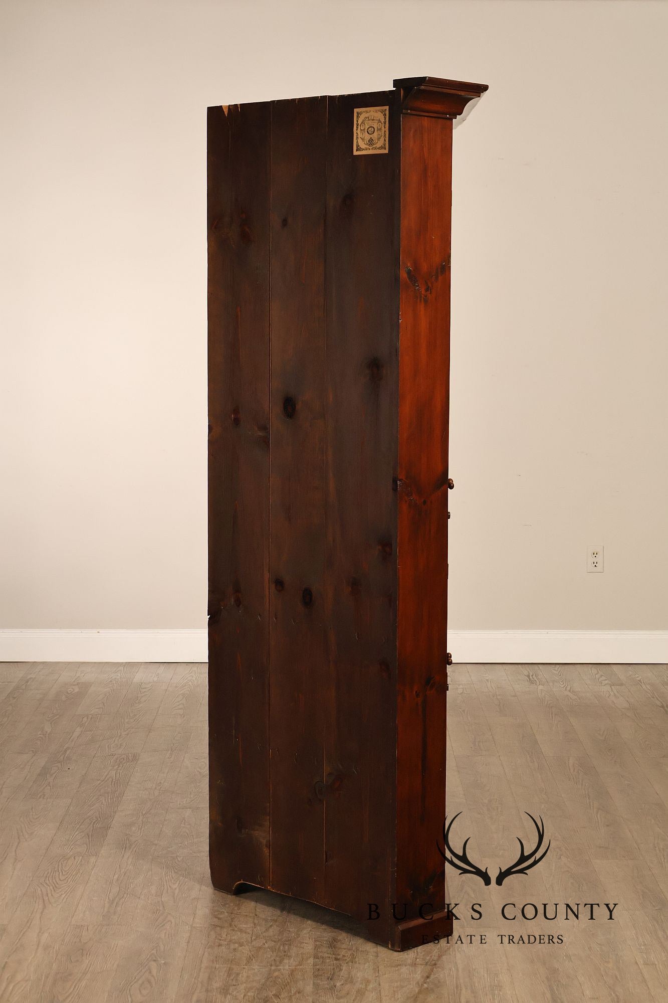 Stephen Von Hohen Farmhouse Pine Corner Cupboard