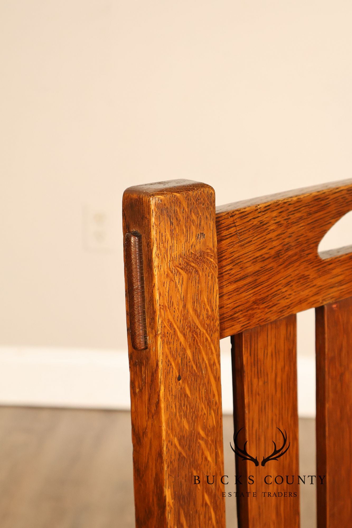 Antique Stickley Brothers Model 825 1/2 Oak Dining Chair